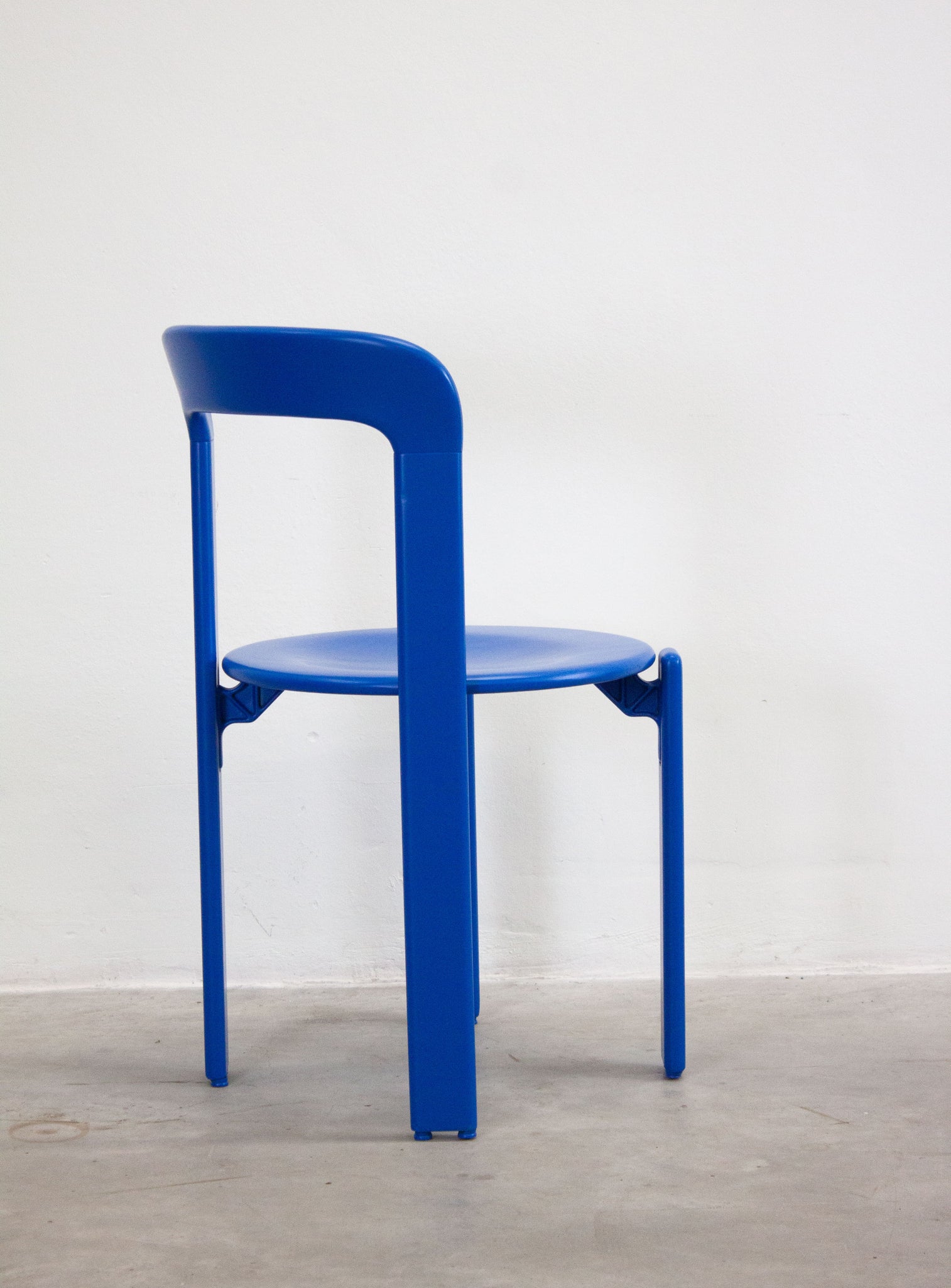 Dietiker Rey Dining Chairs by Bruno Rey (Cobalt Blue)