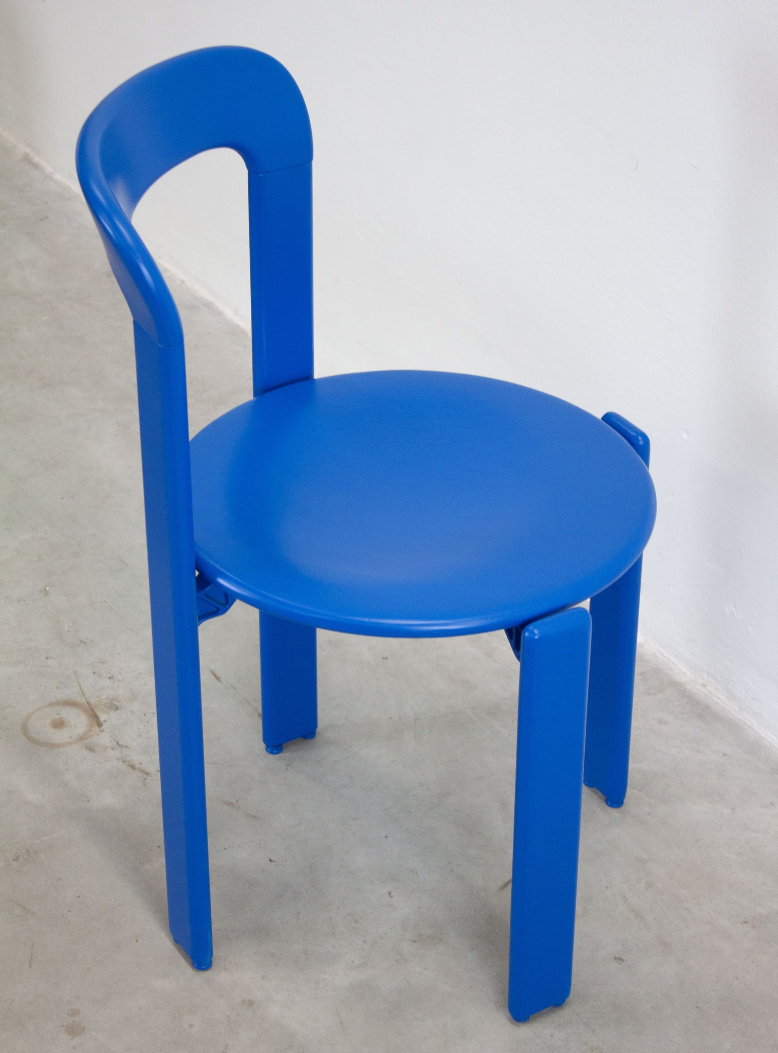 Dietiker Rey Dining Chairs by Bruno Rey (Cobalt Blue)