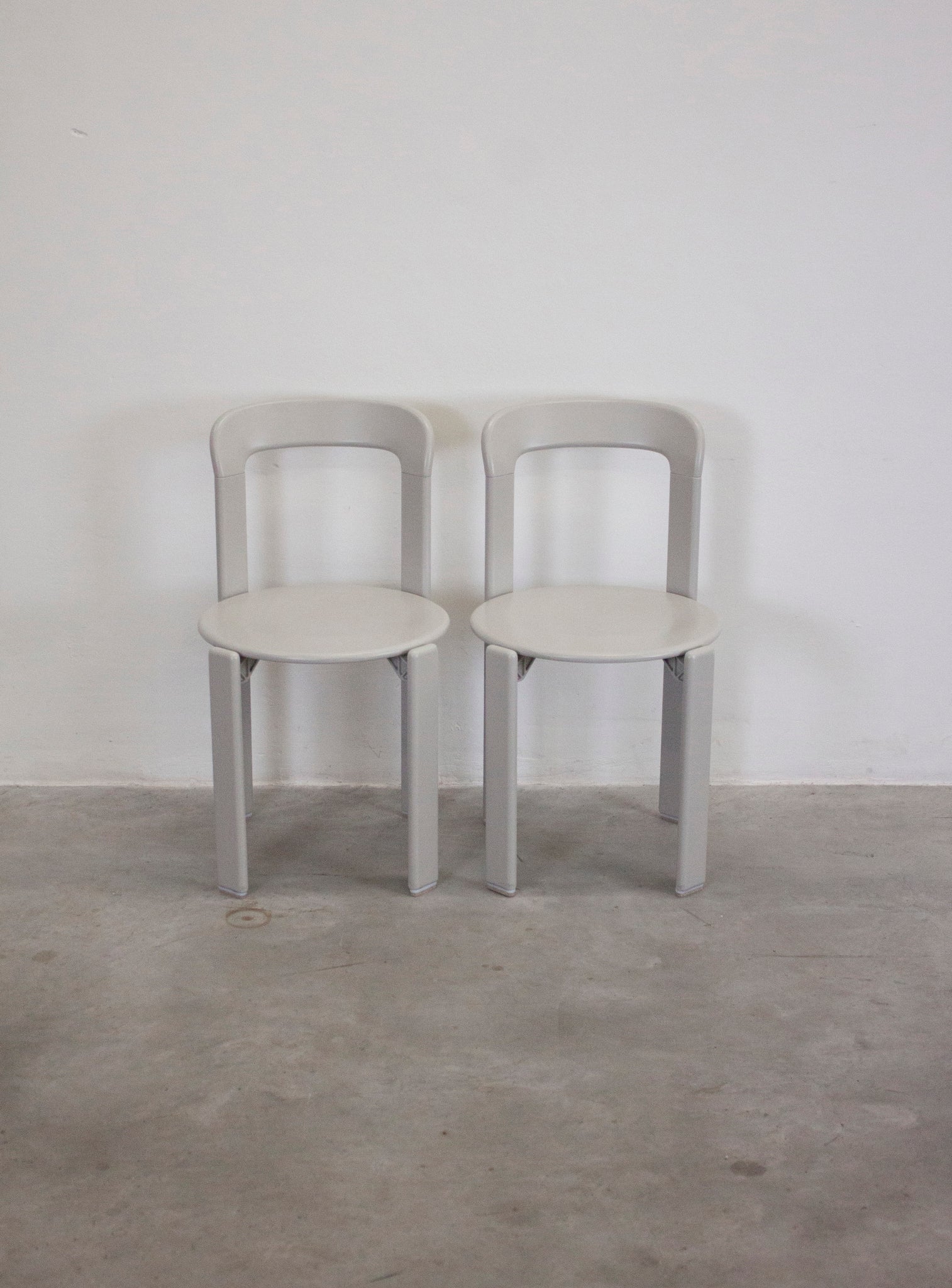 Dietiker Rey Dining Chairs by Bruno Rey (Grey)