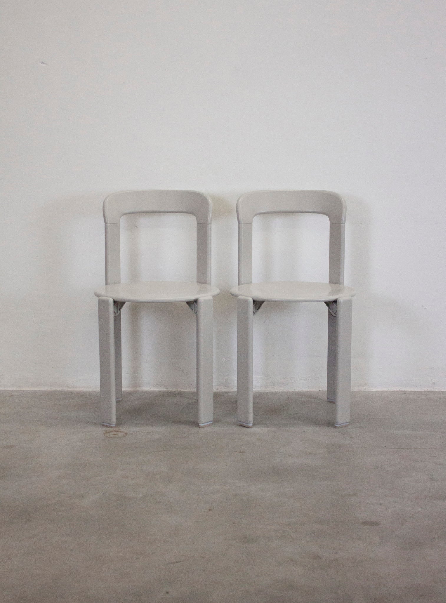 Dietiker Rey Dining Chairs by Bruno Rey (Grey)