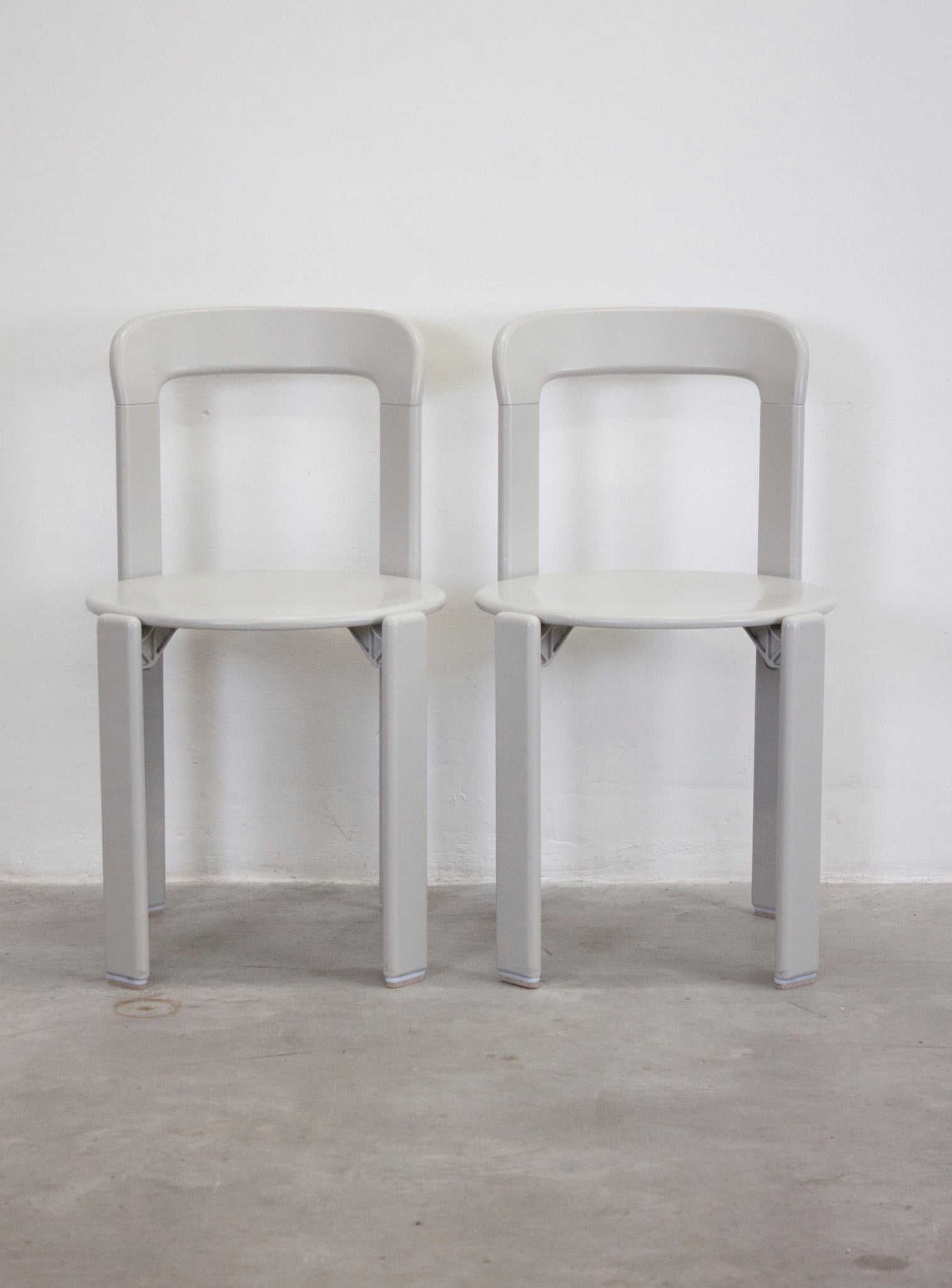 Dietiker Rey Dining Chairs by Bruno Rey (Grey)