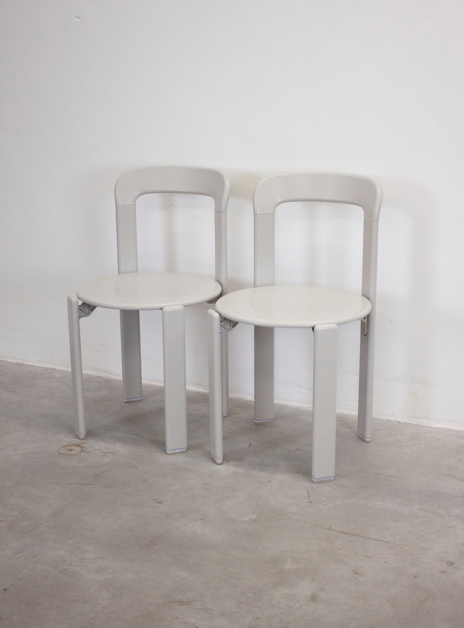 Dietiker Rey Dining Chairs by Bruno Rey (Grey)