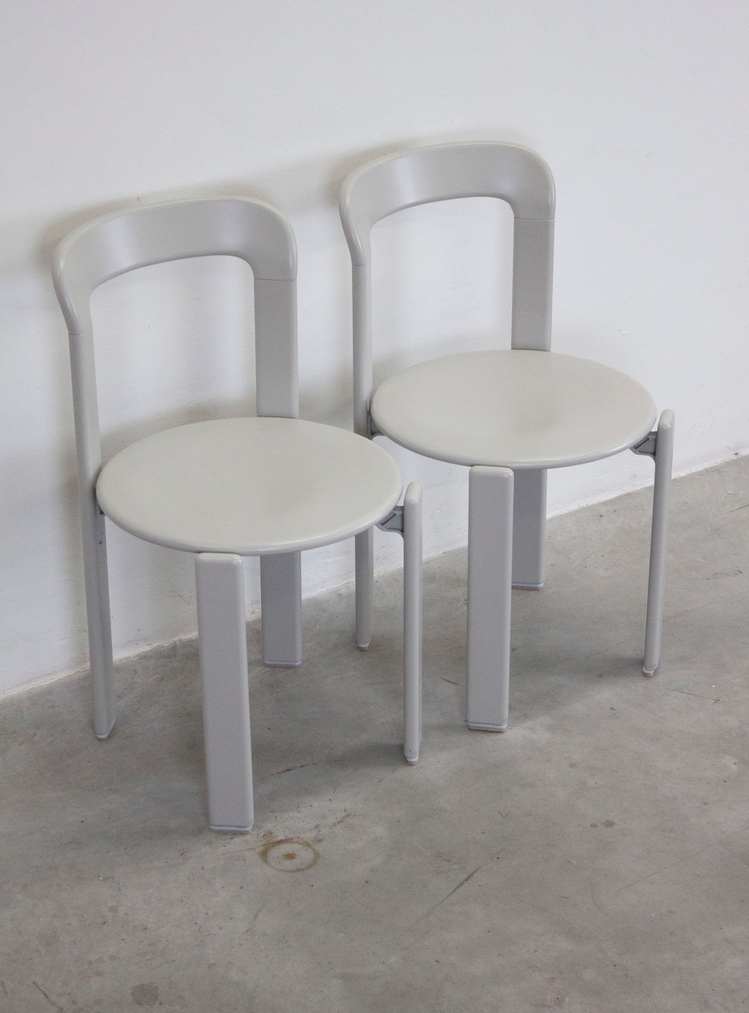 Dietiker Rey Dining Chairs by Bruno Rey (Grey)