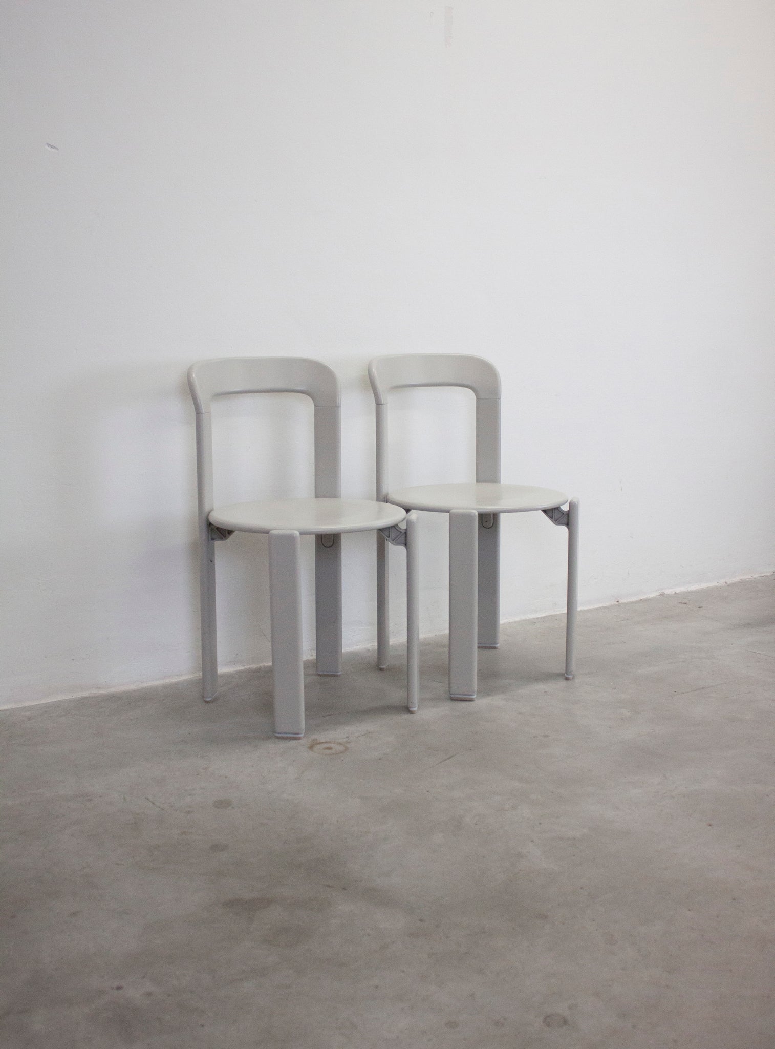 Dietiker Rey Dining Chairs by Bruno Rey (Grey)