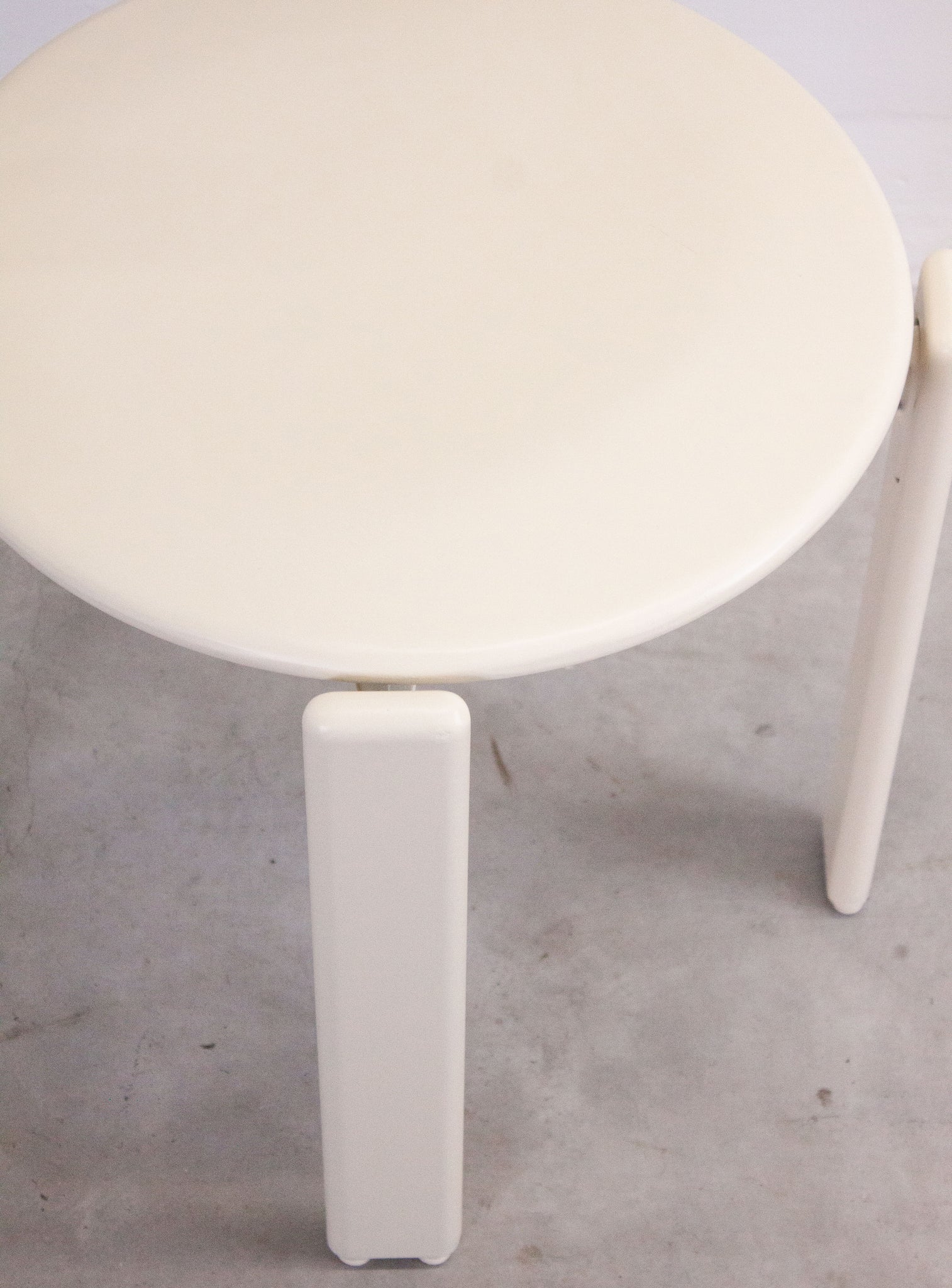 Dietiker Rey Dining Chairs by Bruno Rey (Ivory White)