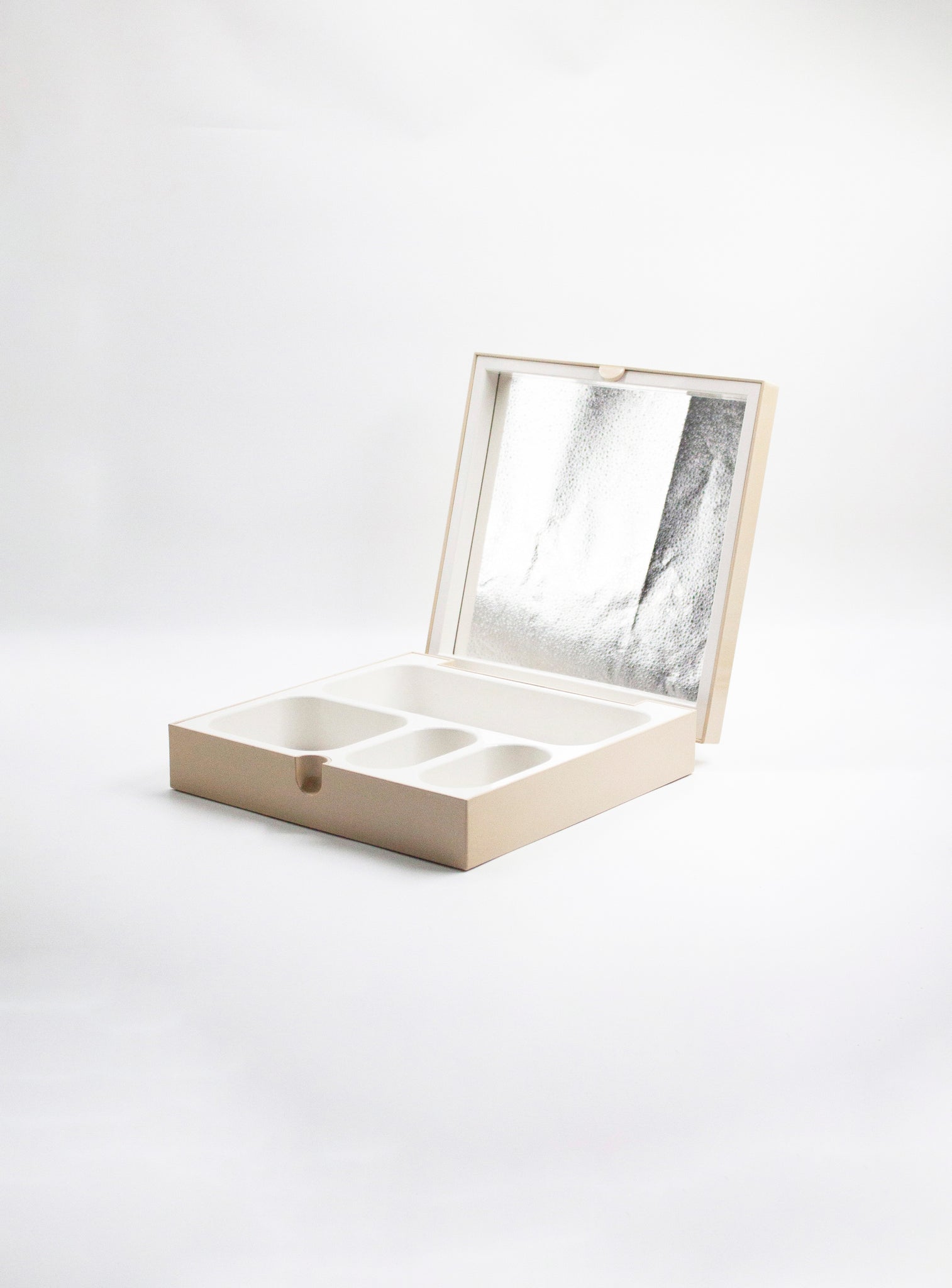 Gedy Vanity Box with Mirror by Makio Hasuike (Beige)