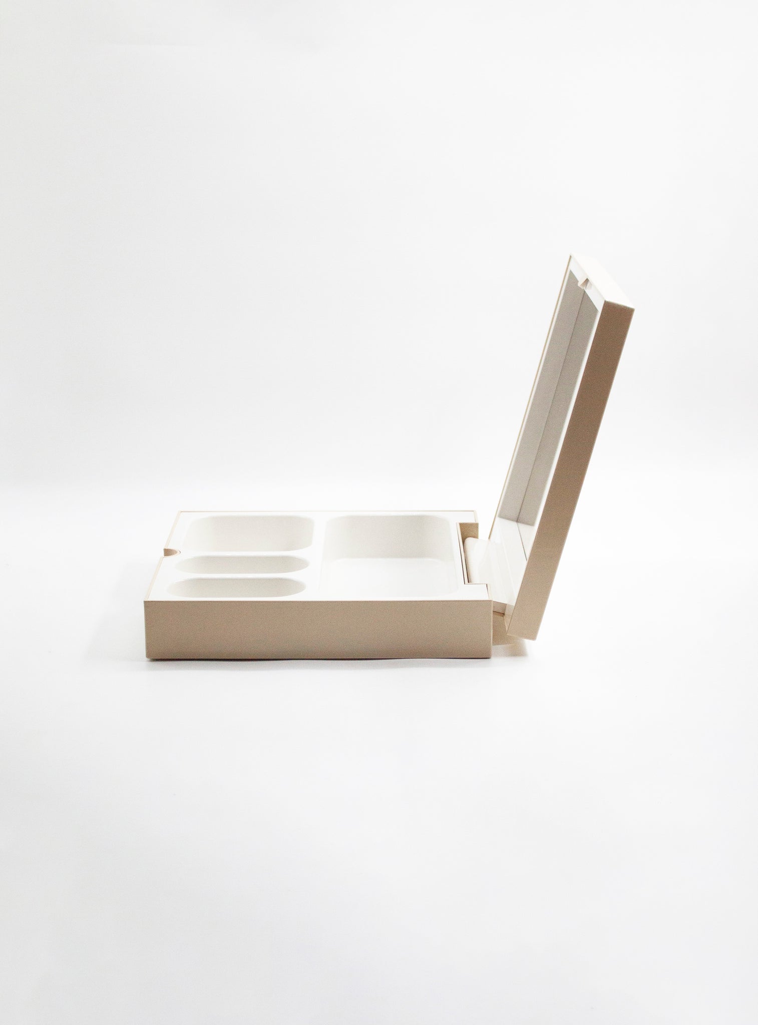 Gedy Vanity Box with Mirror by Makio Hasuike (Beige)