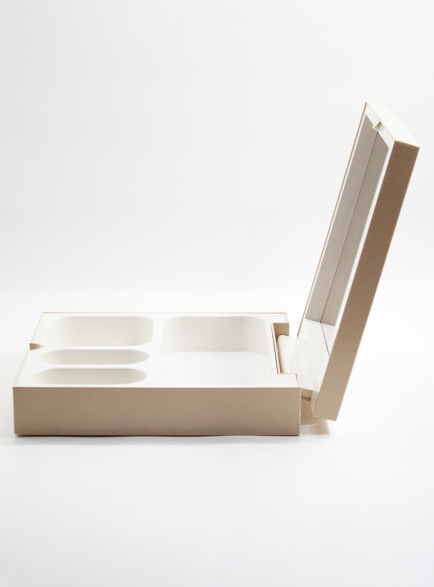 Gedy Vanity Box with Mirror by Makio Hasuike (Beige)