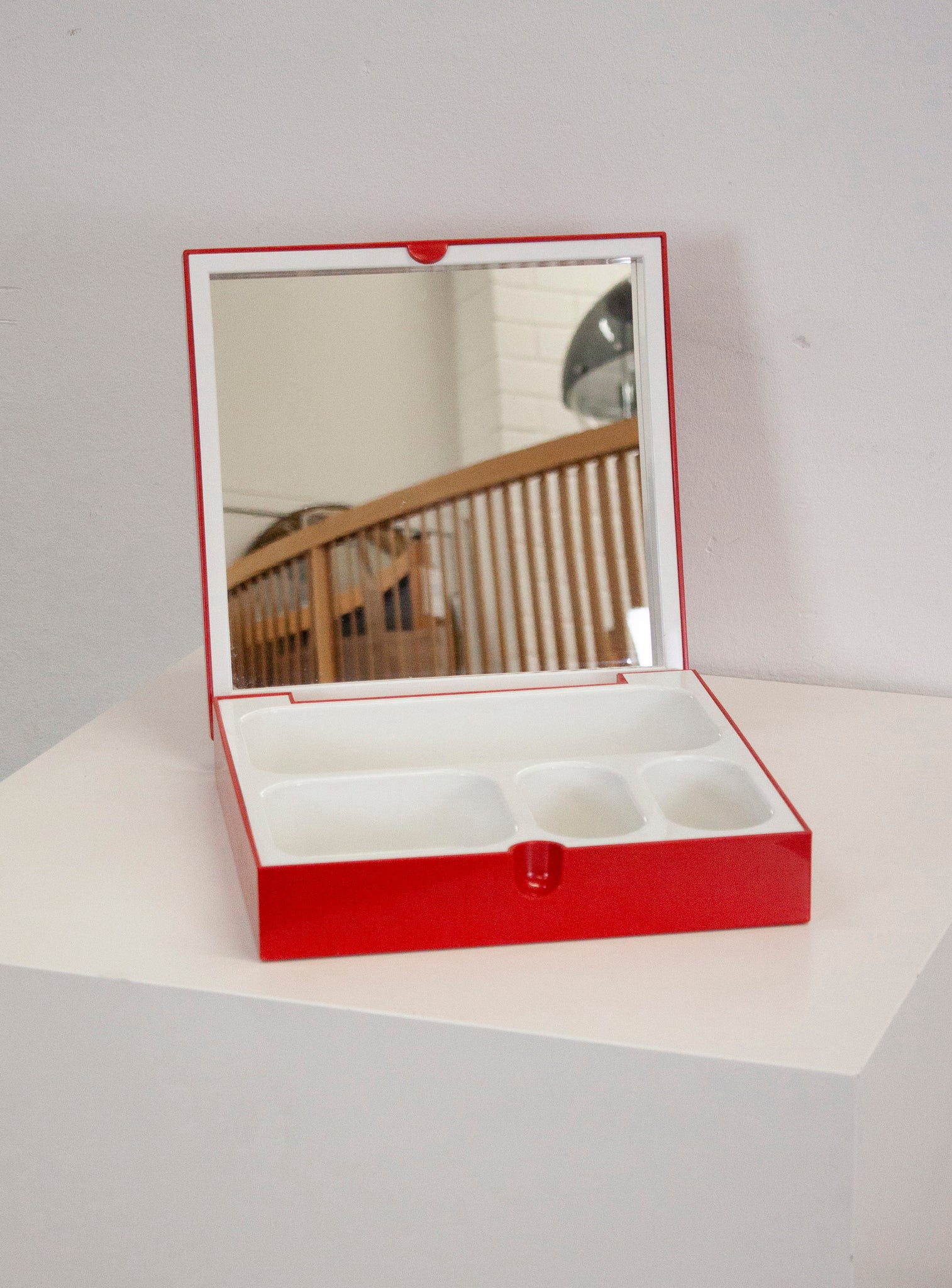 Gedy Vanity Box with Mirror by Makio Hasuike (Red)