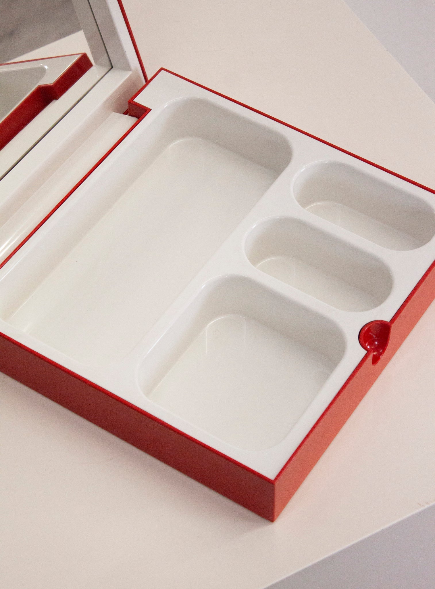 Gedy Vanity Box with Mirror by Makio Hasuike (Red)