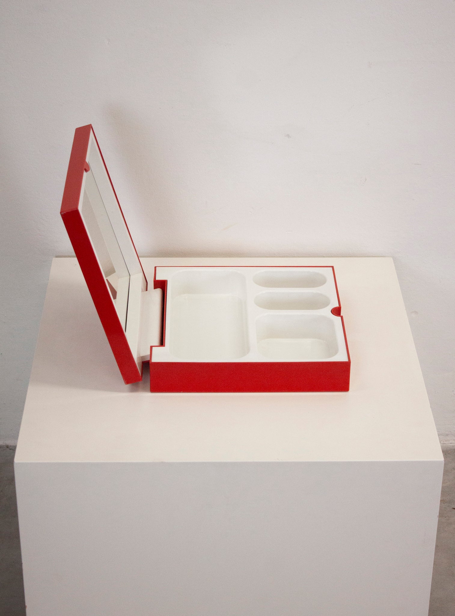 Gedy Vanity Box with Mirror by Makio Hasuike (Red)