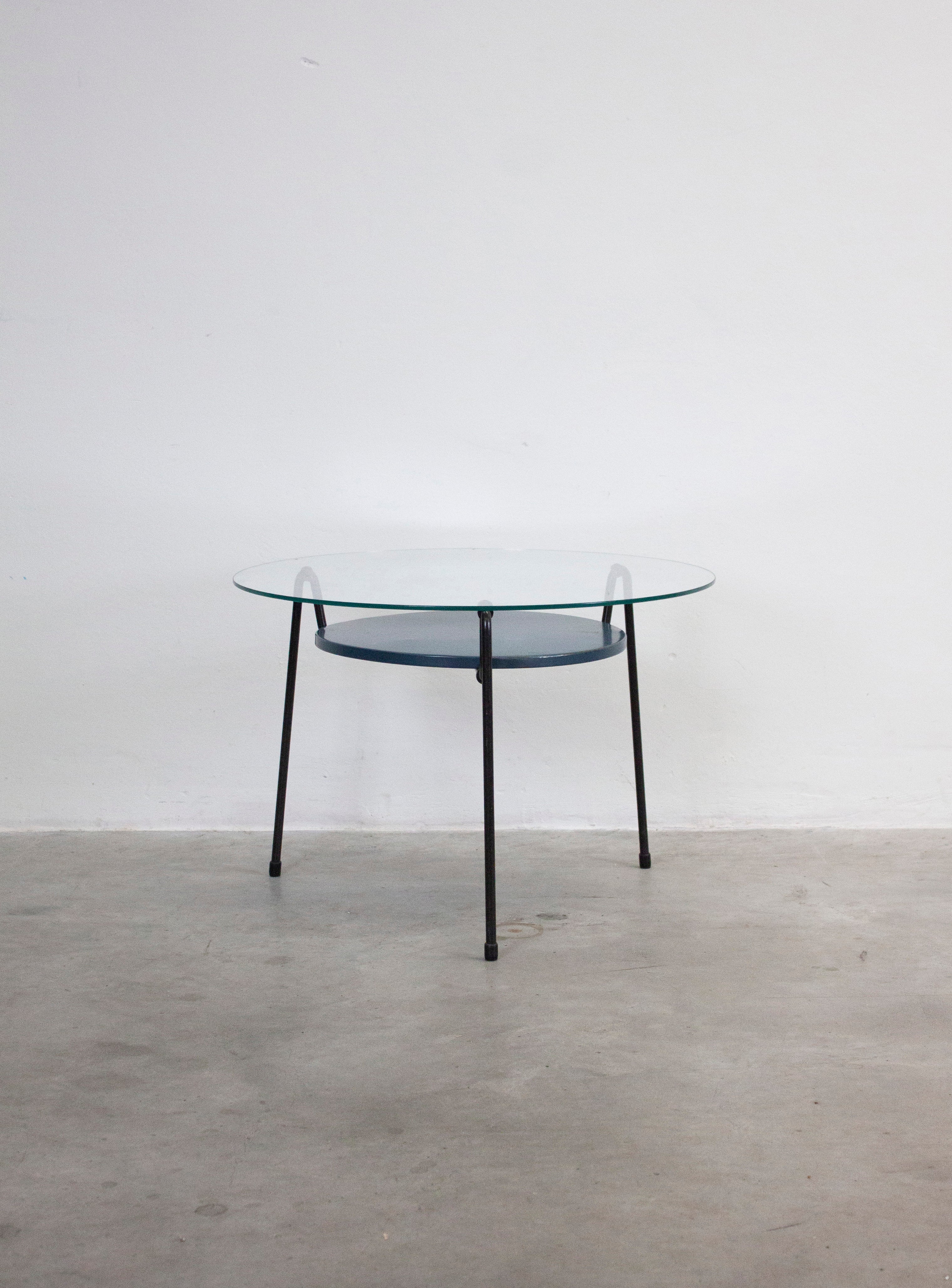 Gispen Mosquito 535 Coffee Table by Wim Rietveld (Blue) – JUKI