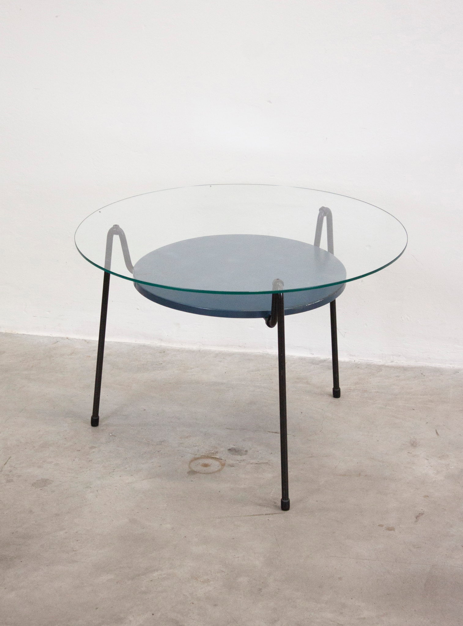 Gispen Mosquito 535 Coffee Table by Wim Rietveld (Blue)