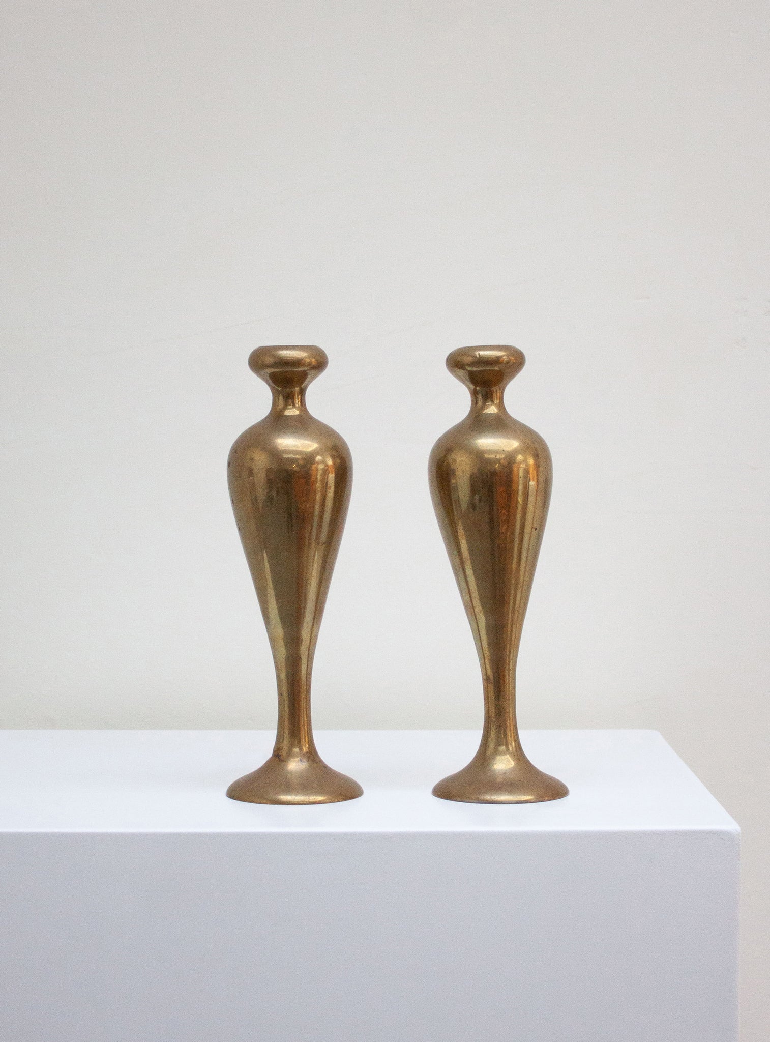 Heavy Brass Candle Holders