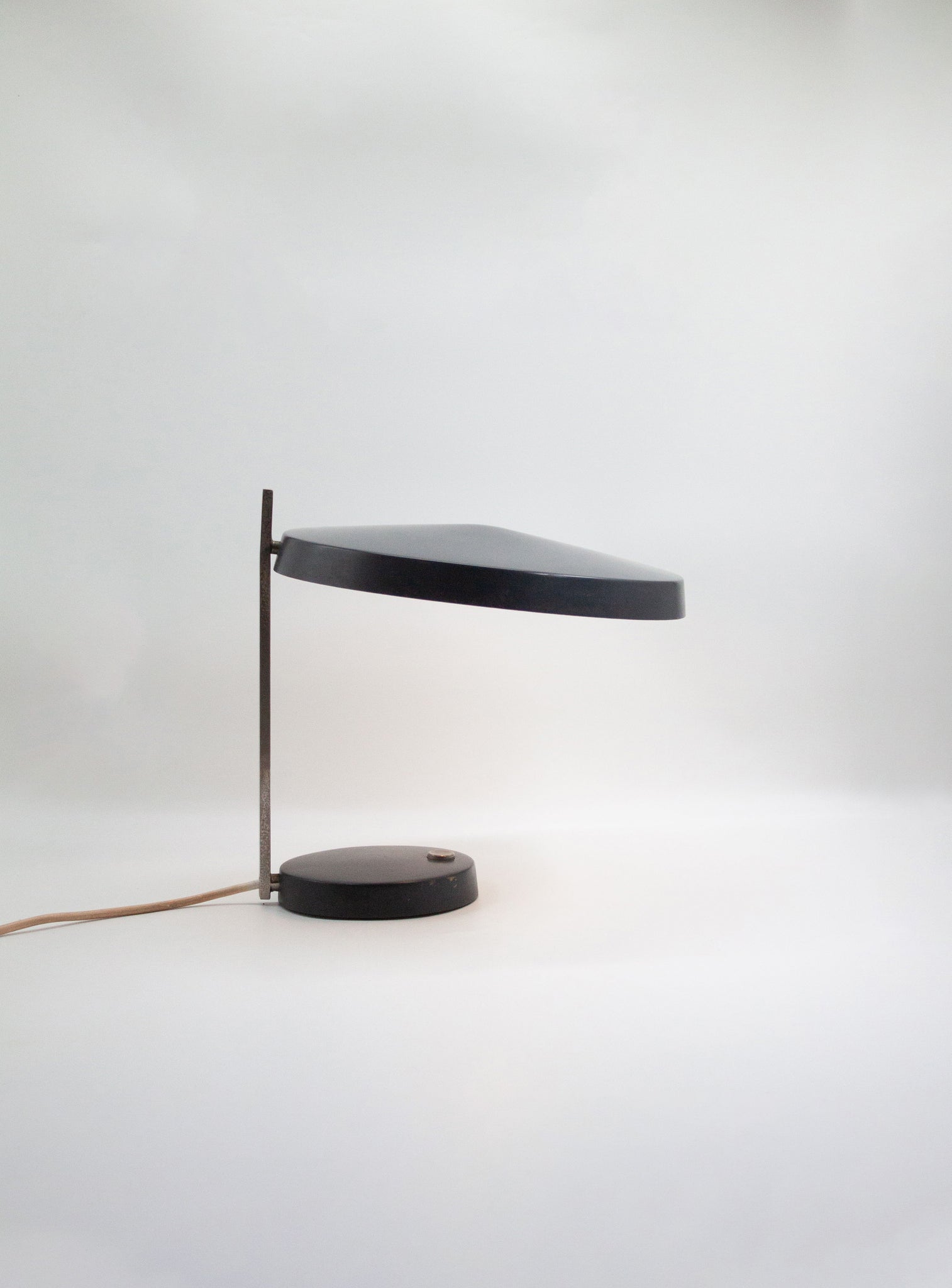 Hillebrand Oslo Table Lamp by Heinz Pfaender (Dark Grey)