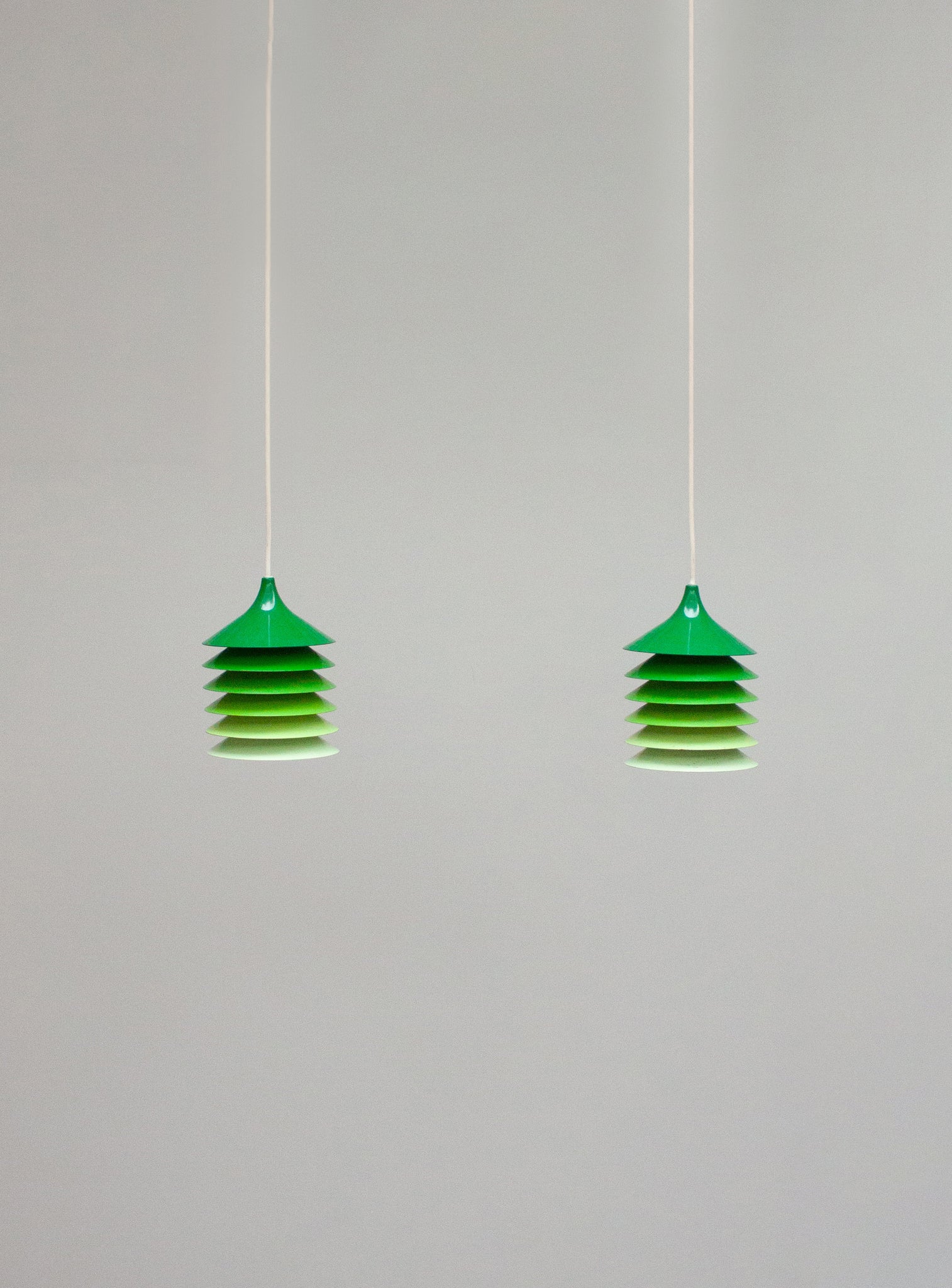 Ikea Duett Pendant Lamp by Bent Gantzel Boysen (Green Gradient)