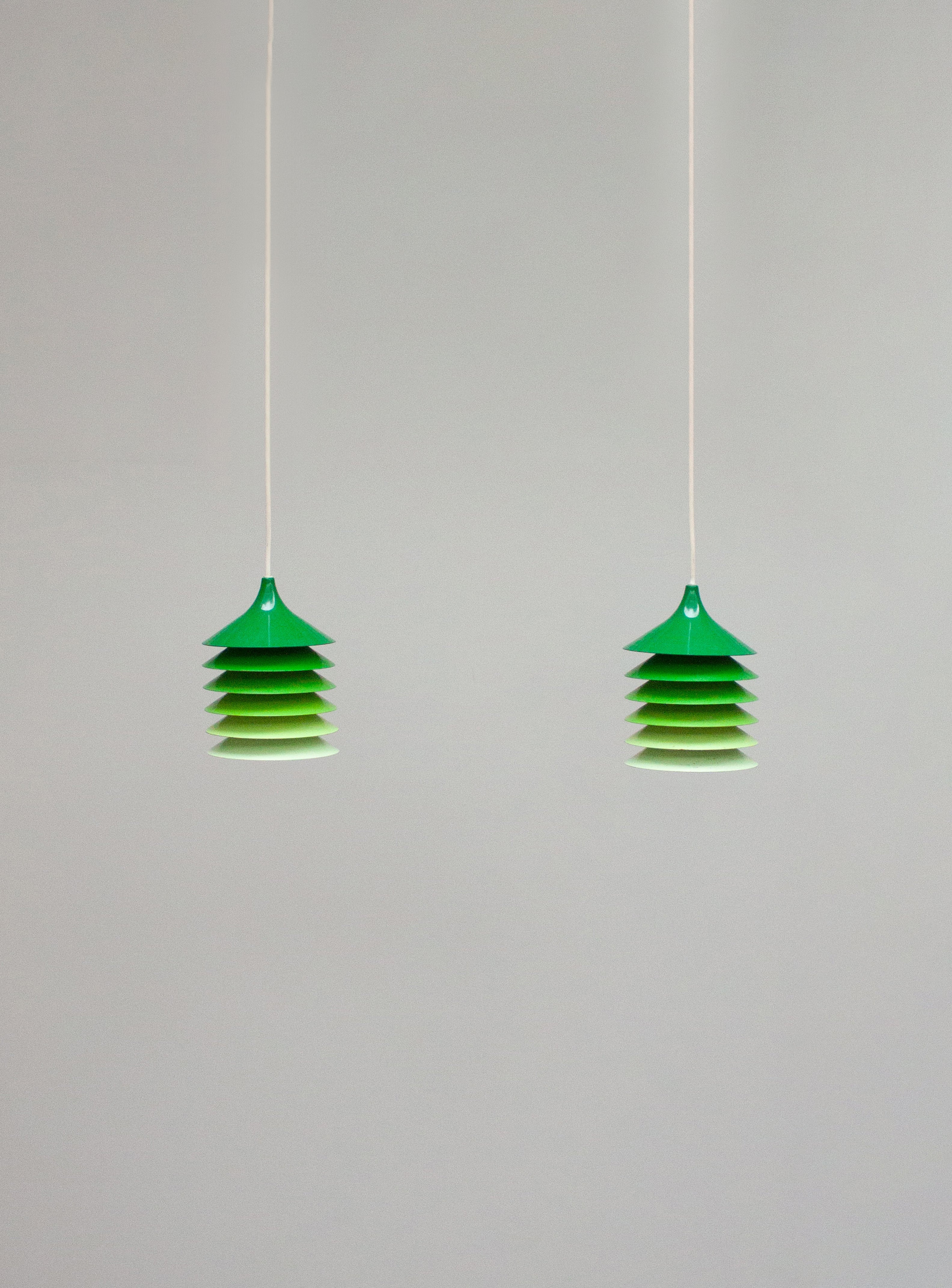 Ikea Duett Pendant Lamp by Bent Gantzel Boysen (Green Gradient