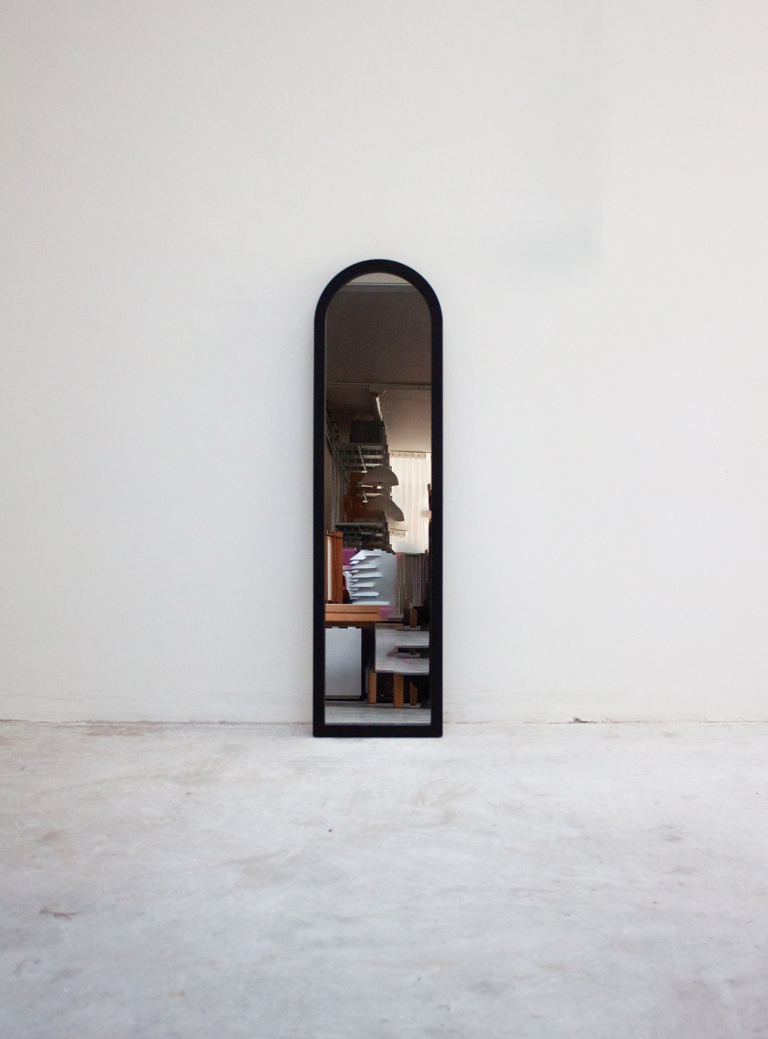 Kartell Model 4729 Mirror by Anna Castelli (Black)