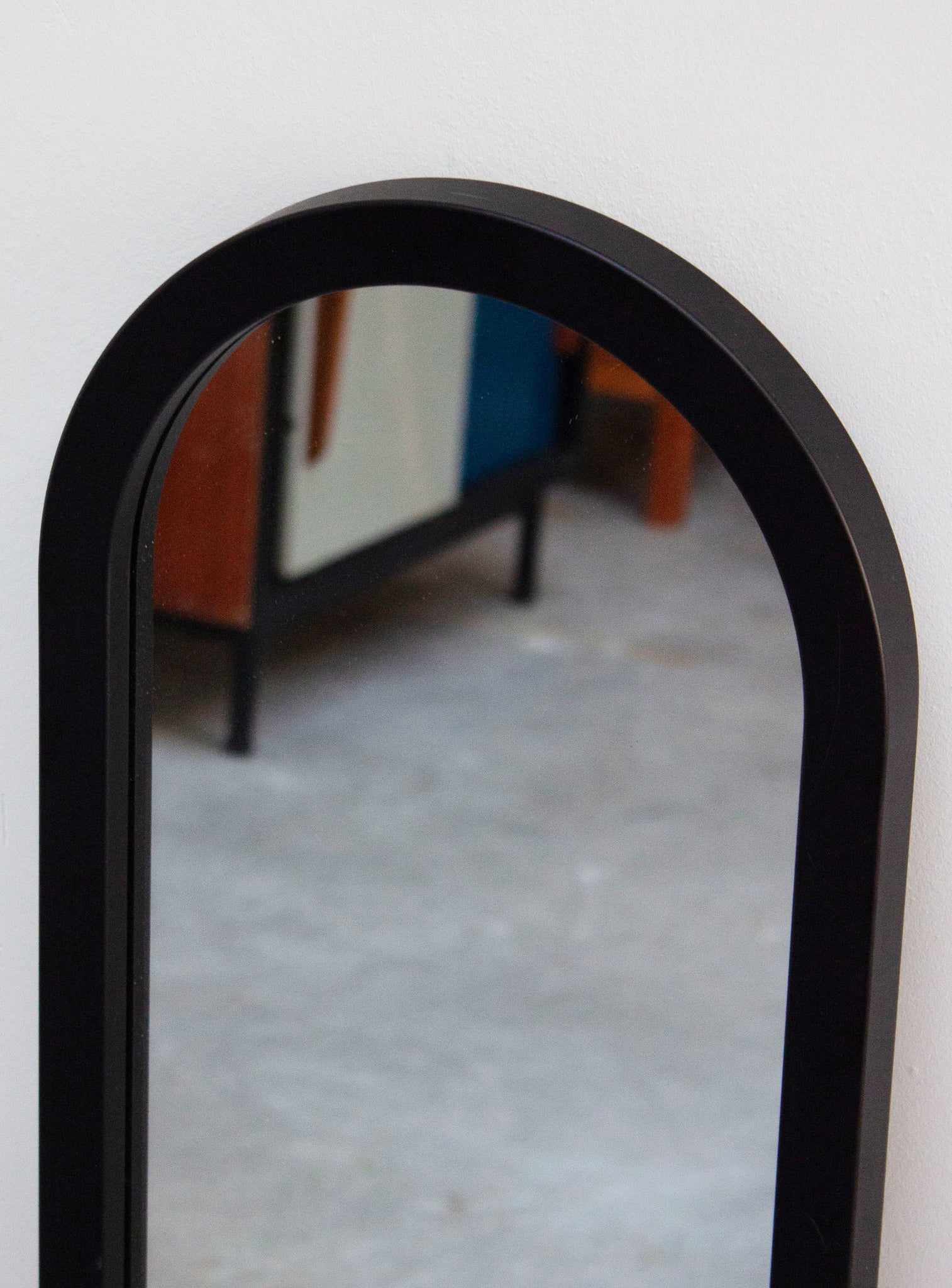 Kartell Model 4729 Mirror by Anna Castelli (Black)