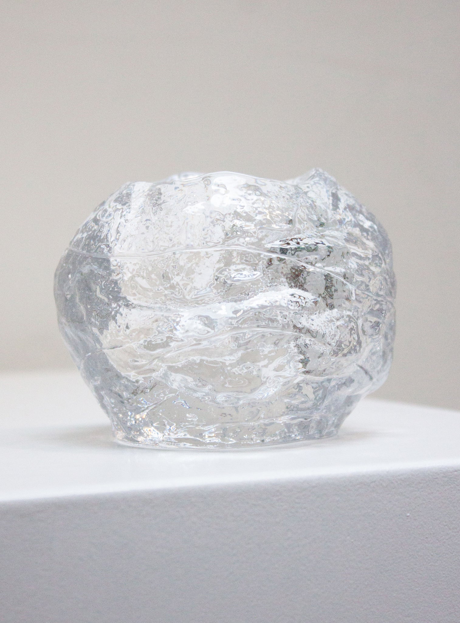 Kosta Boda Snowball Votive Candle Holder by Ann Wolff