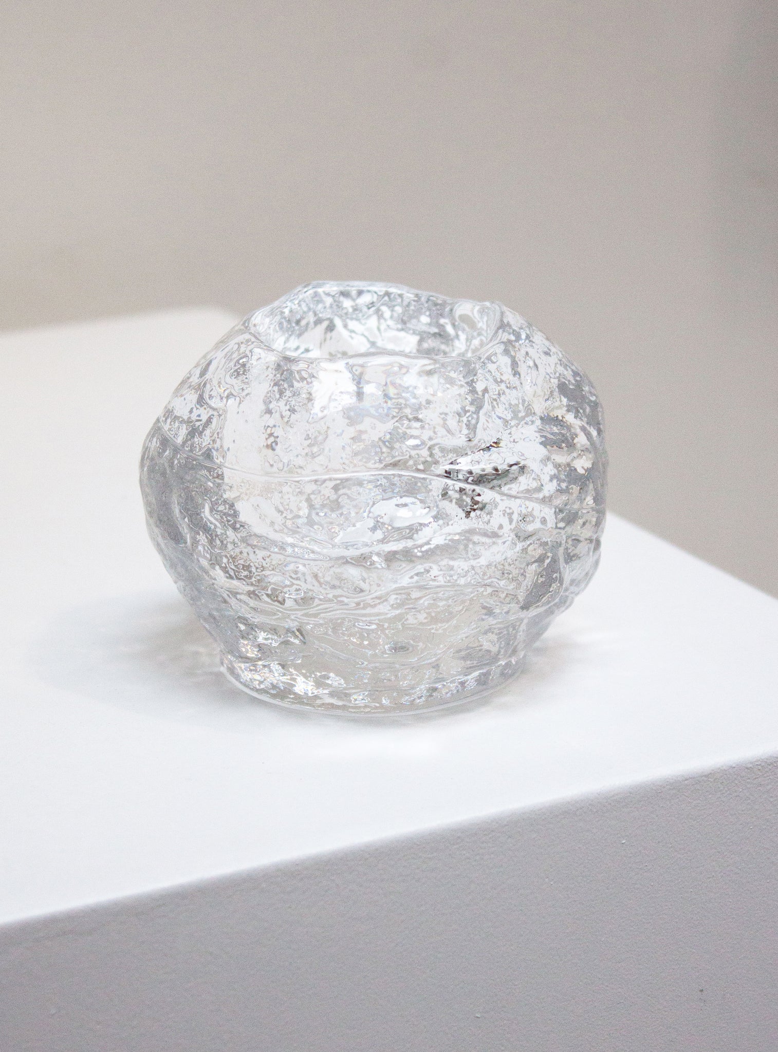 Kosta Boda Snowball Votive Candle Holder by Ann Wolff