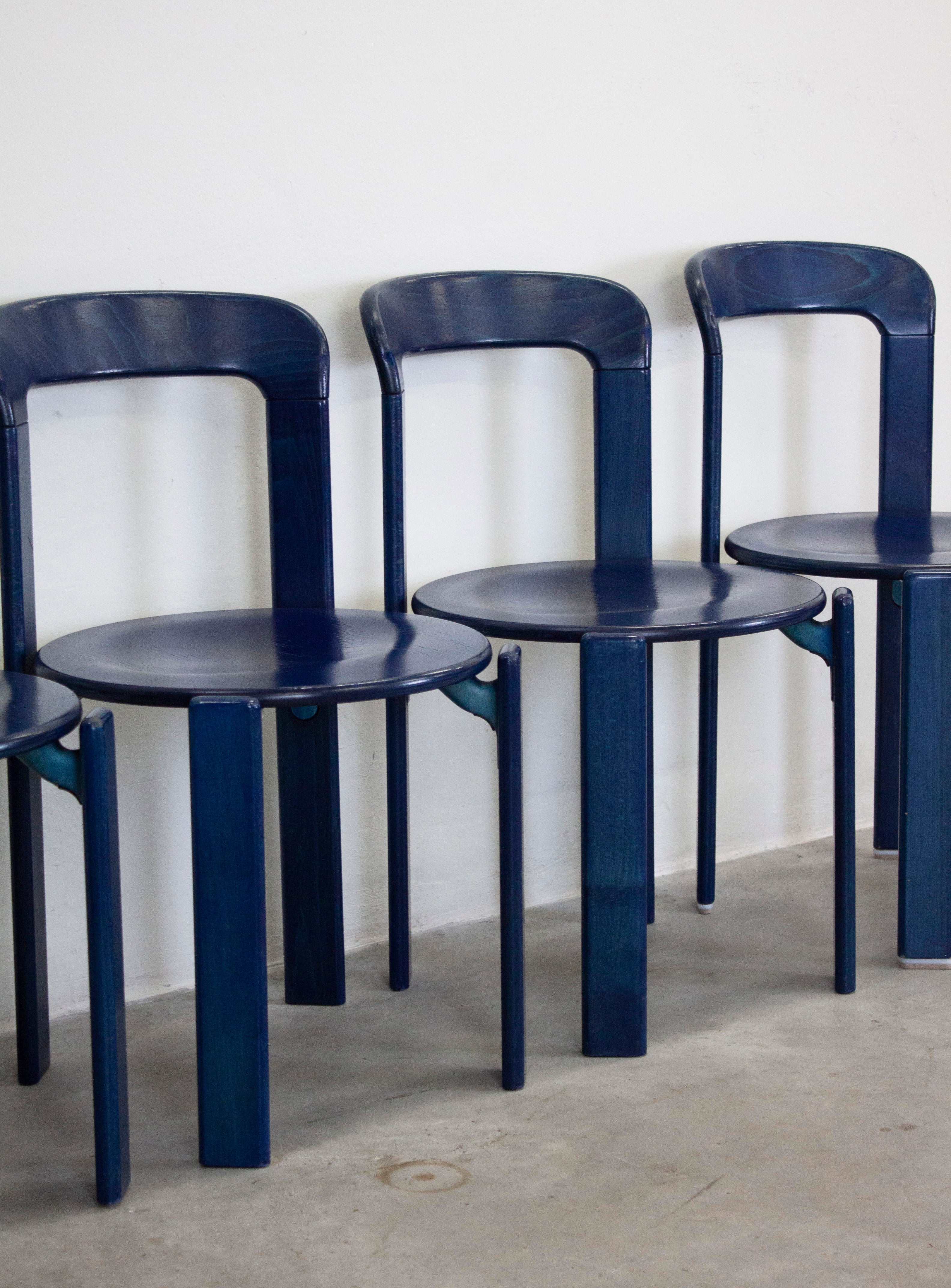 Kusch+Co Rey Dining Chairs by Bruno Rey (Blue) – JUKI AMSTERDAM