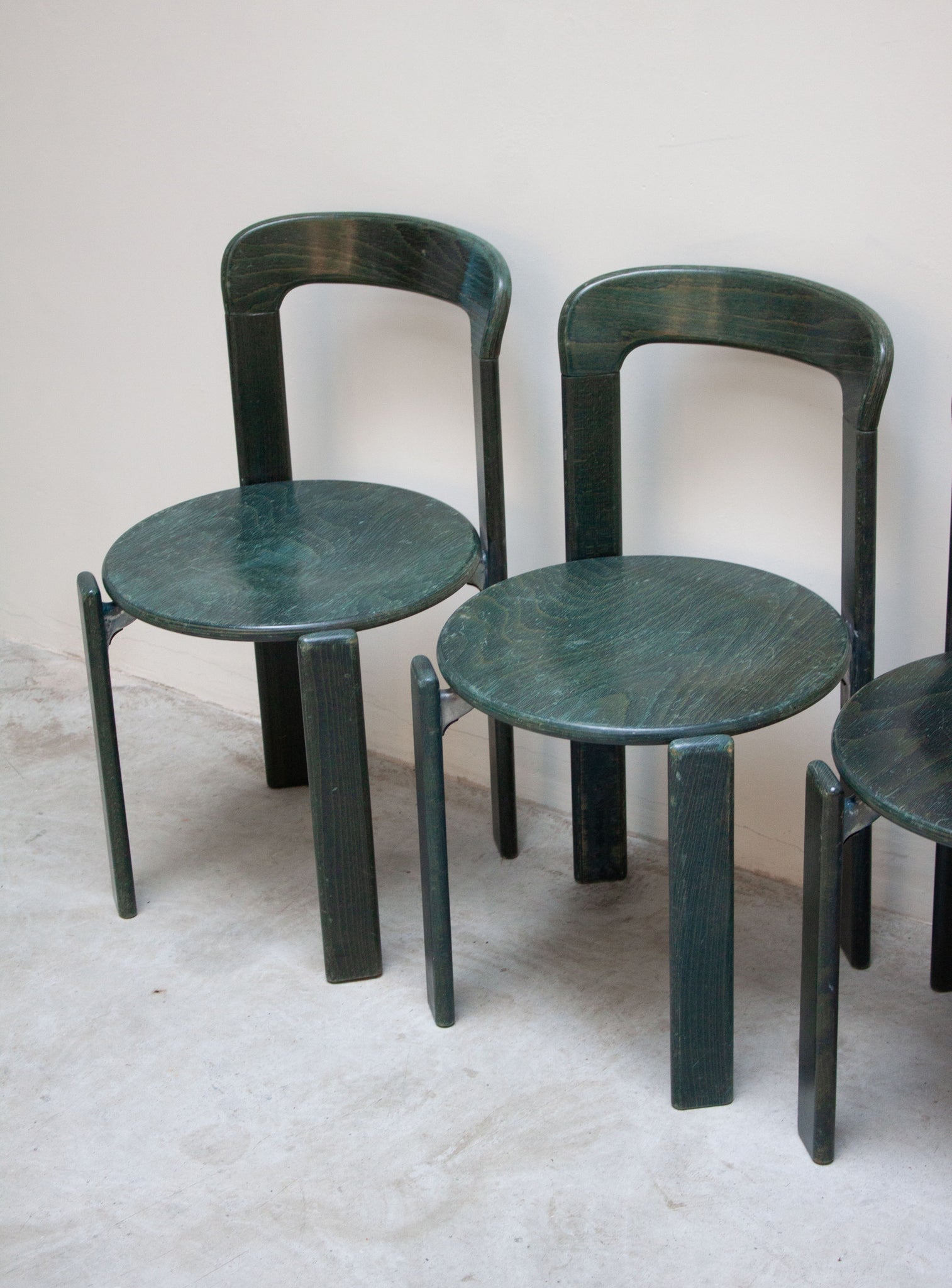 Kusch+Co Rey Dining Chairs by Bruno Rey (Dark Green)