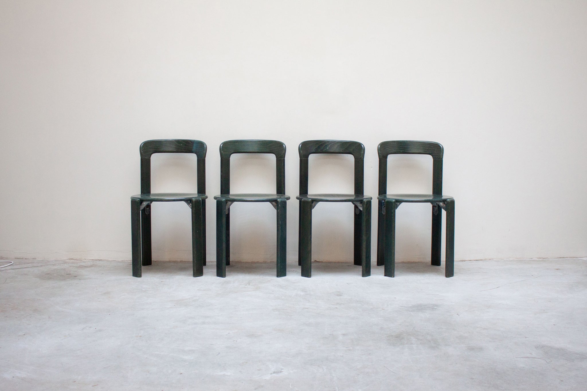 Kusch+Co Rey Dining Chairs by Bruno Rey (Dark Green)