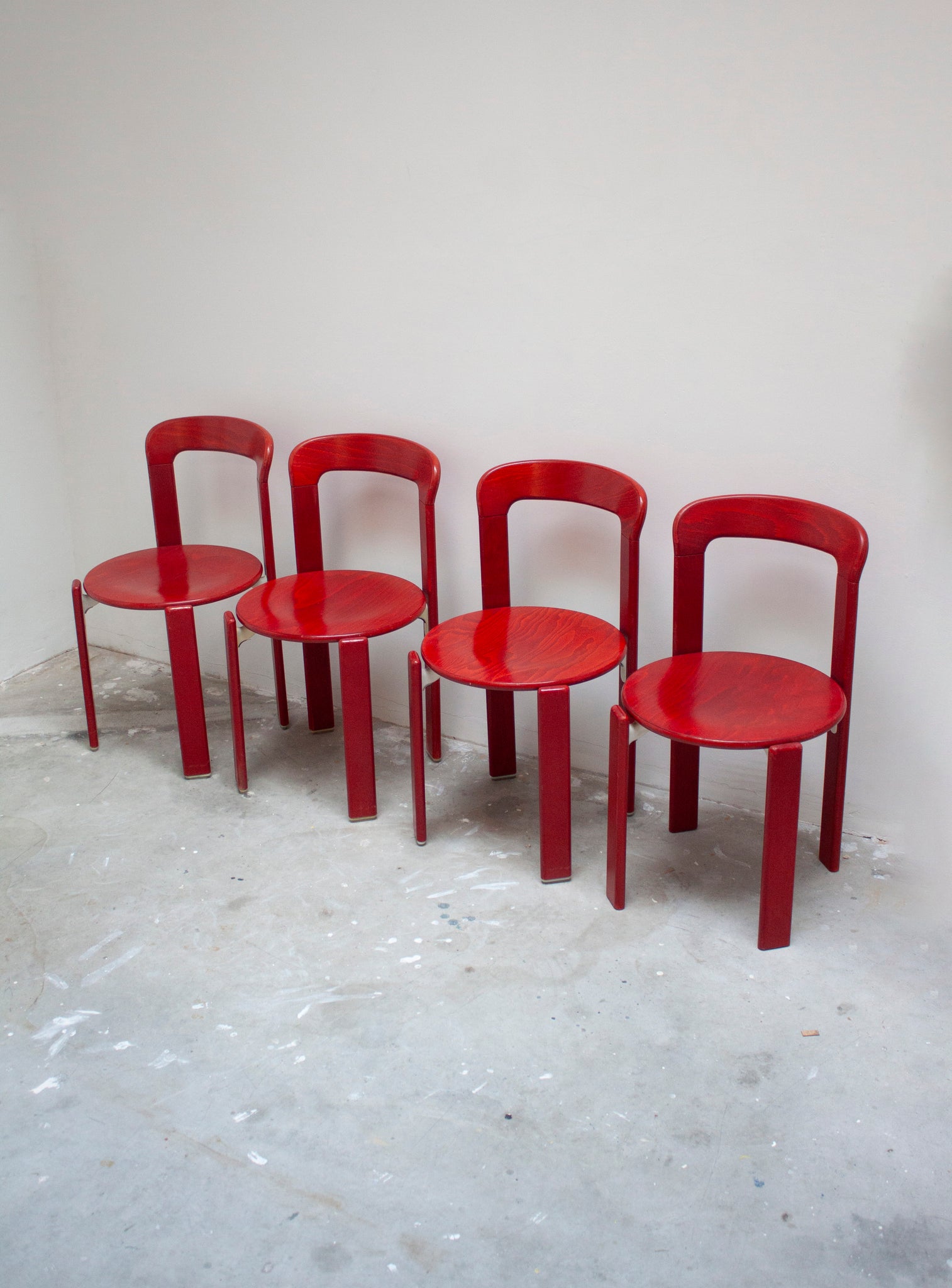 Kusch+Co Rey Dining Chairs by Bruno Rey (Red)