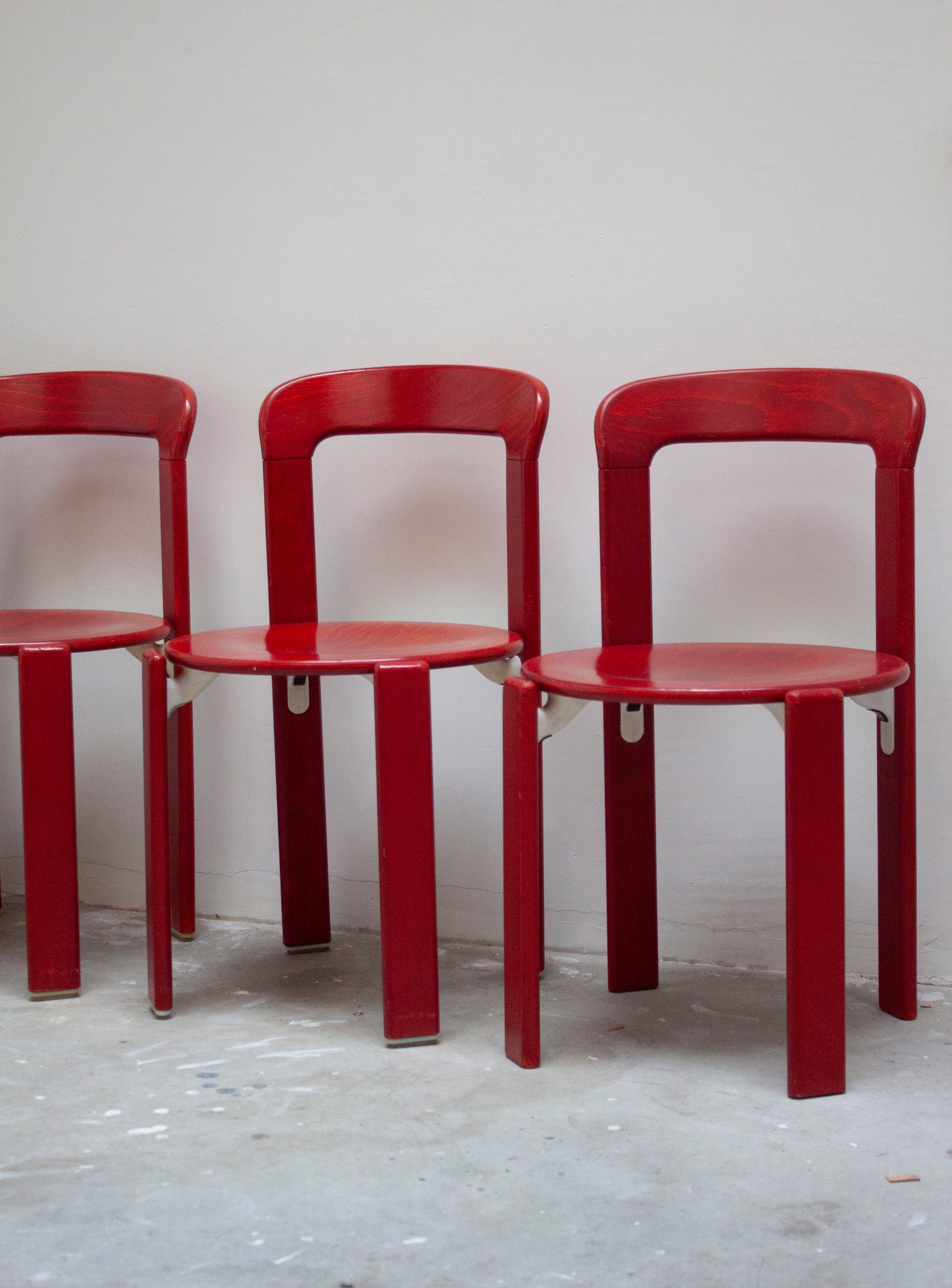 Kusch+Co Rey Dining Chairs by Bruno Rey (Red)