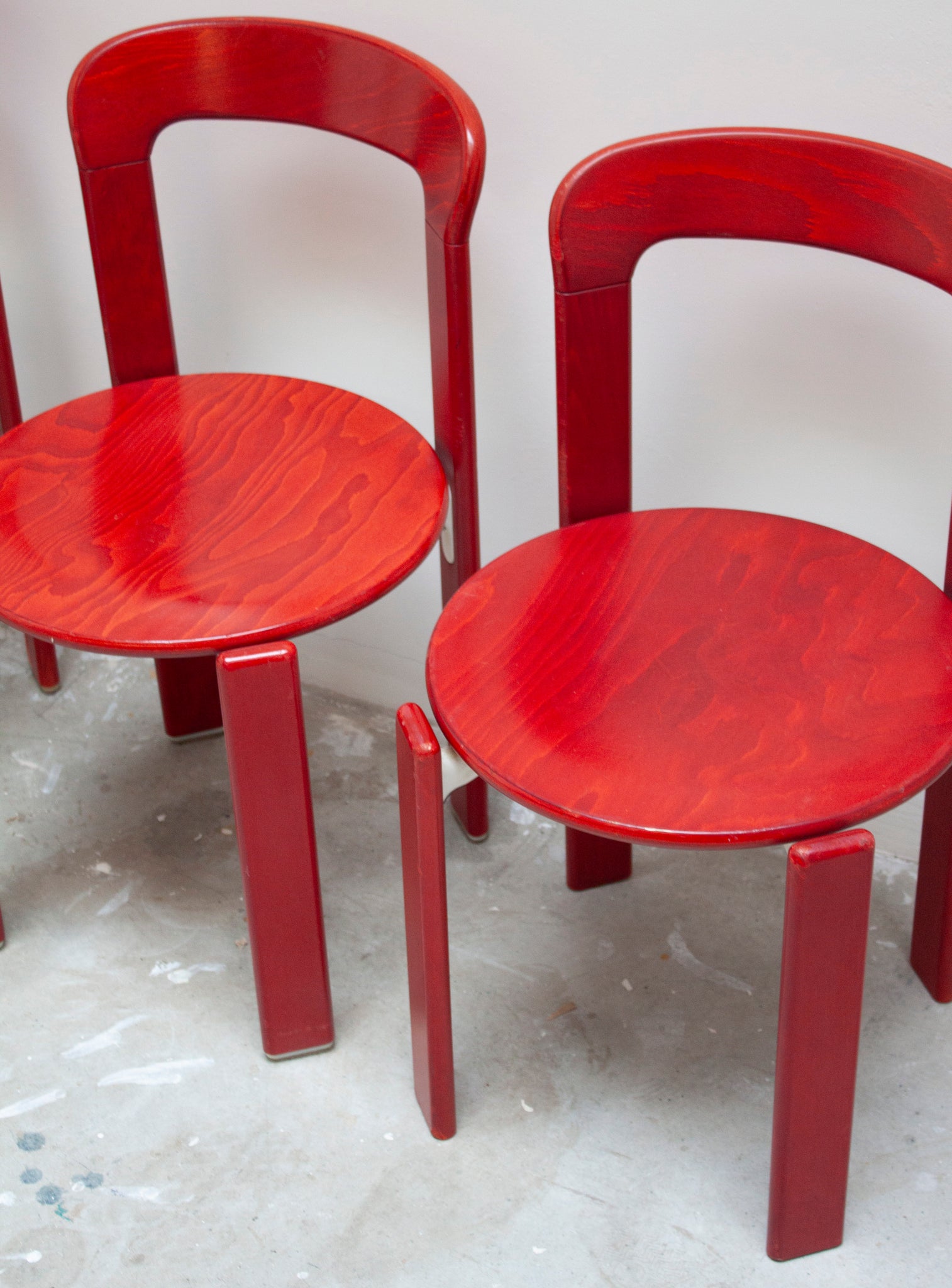 Kusch+Co Rey Dining Chairs by Bruno Rey (Red)