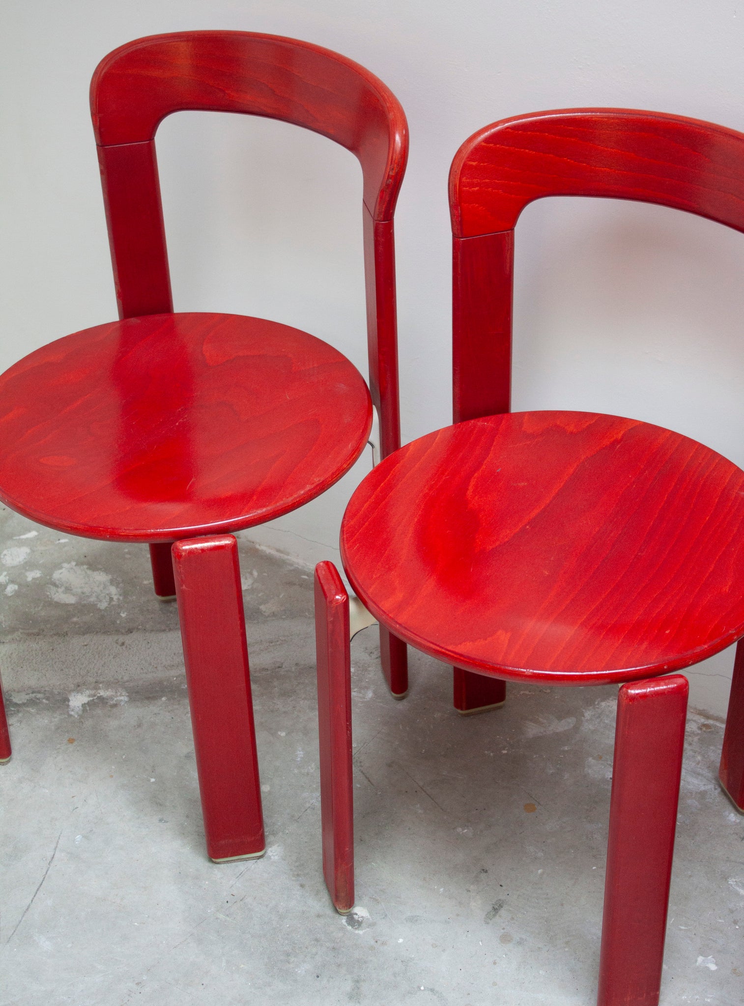Kusch+Co Rey Dining Chairs by Bruno Rey (Red)