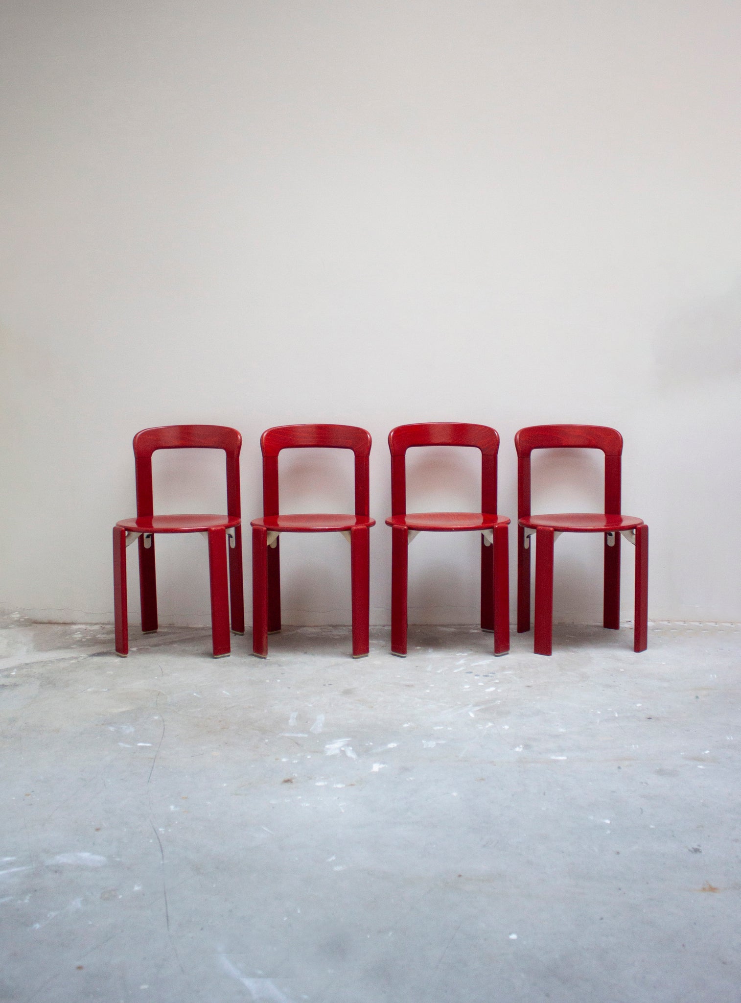 Kusch+Co Rey Dining Chairs by Bruno Rey (Red)