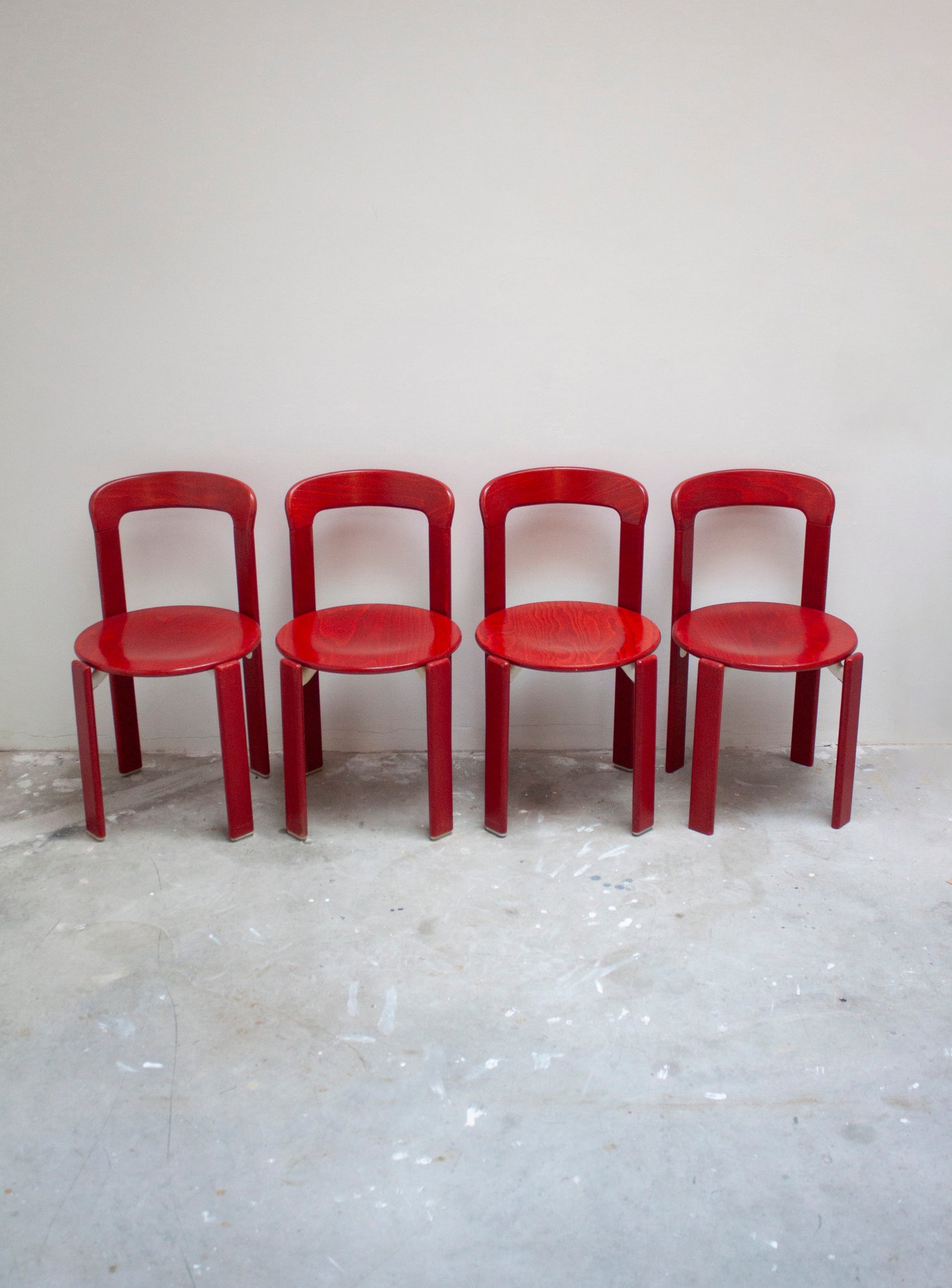 Kusch+Co Rey Dining Chairs by Bruno Rey (Red)