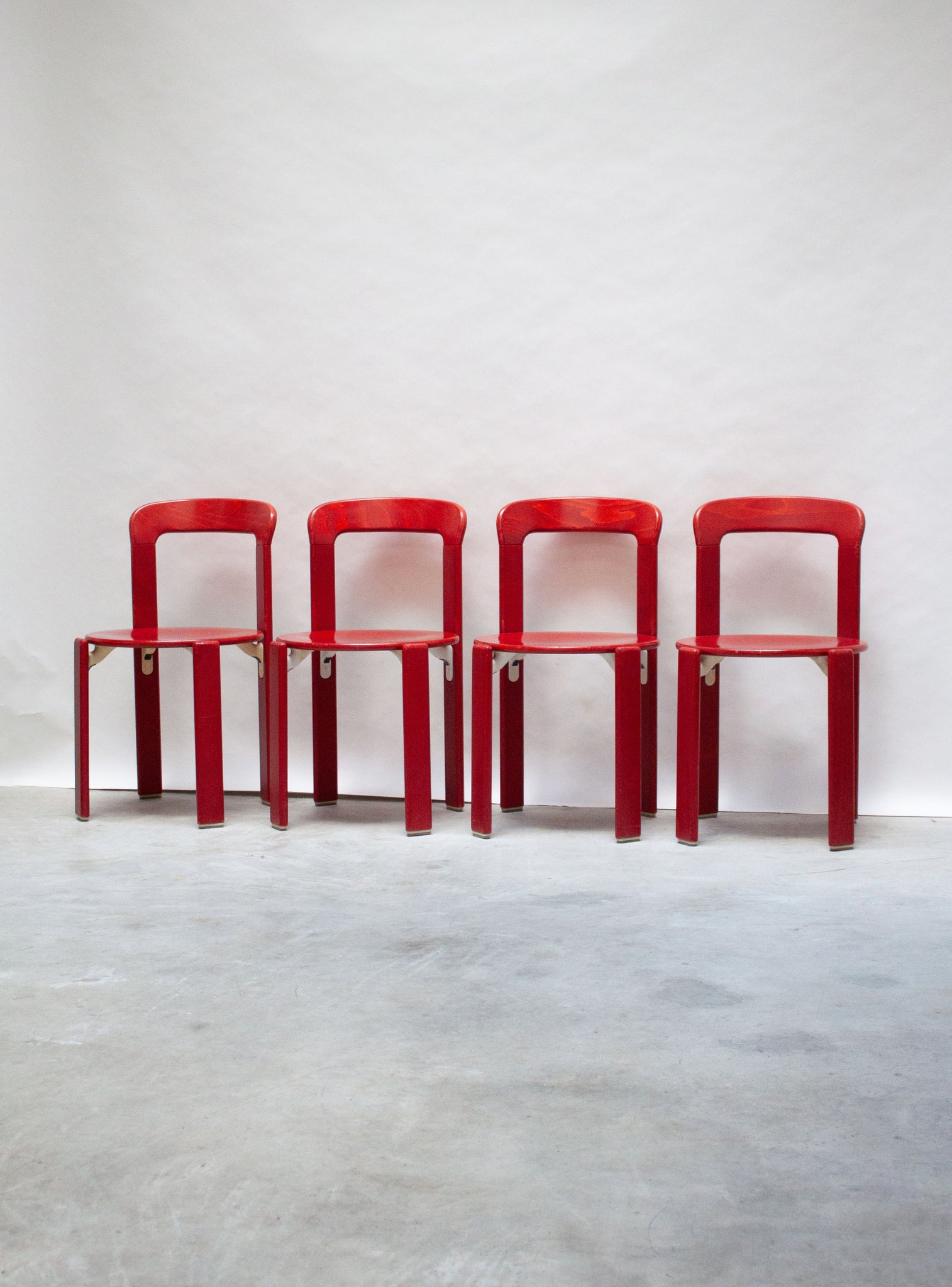 Kusch+Co Rey Dining Chairs by Bruno Rey (Red)