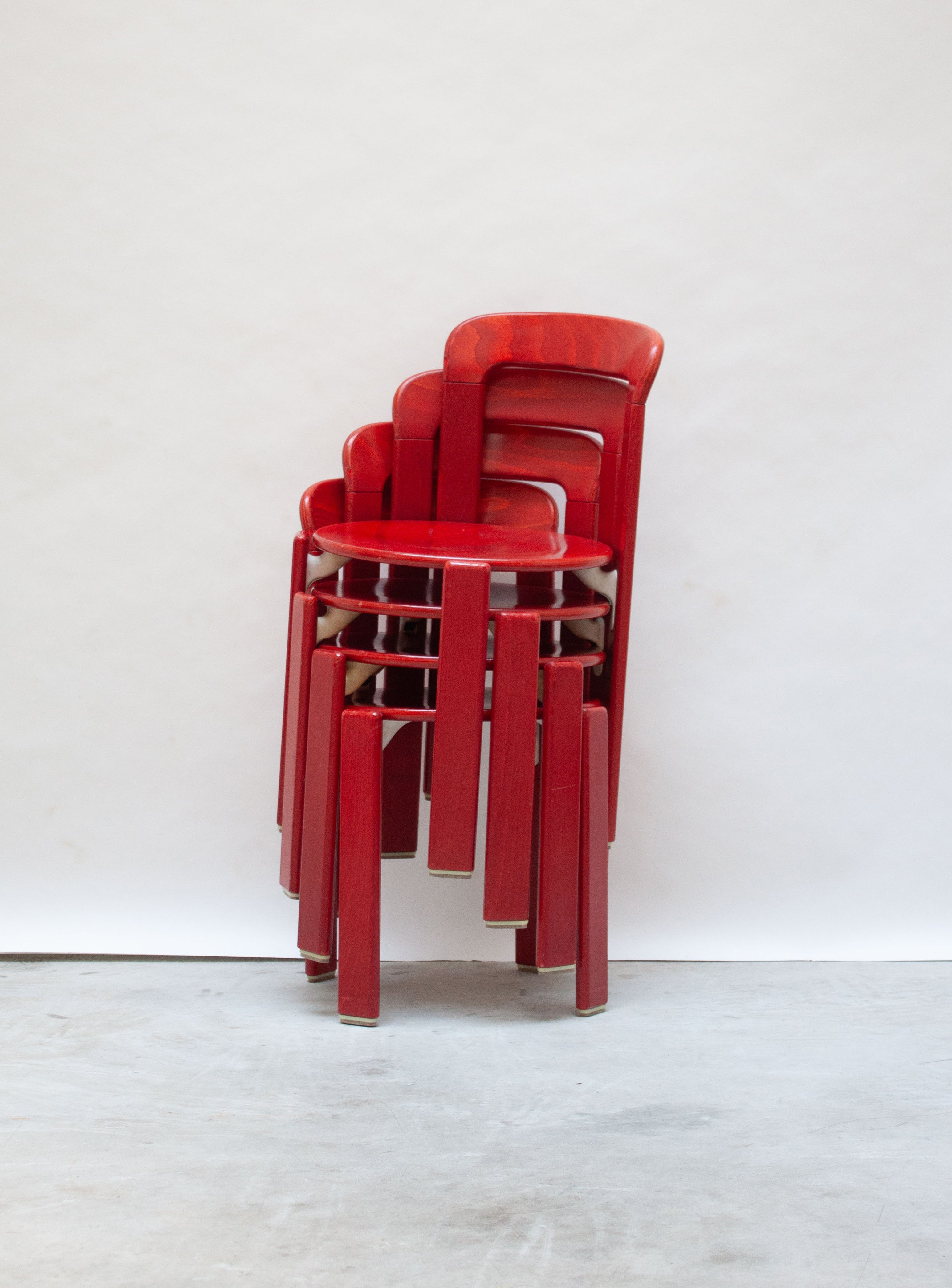 Kusch+Co Rey Dining Chairs by Bruno Rey (Red) – JUKI AMSTERDAM