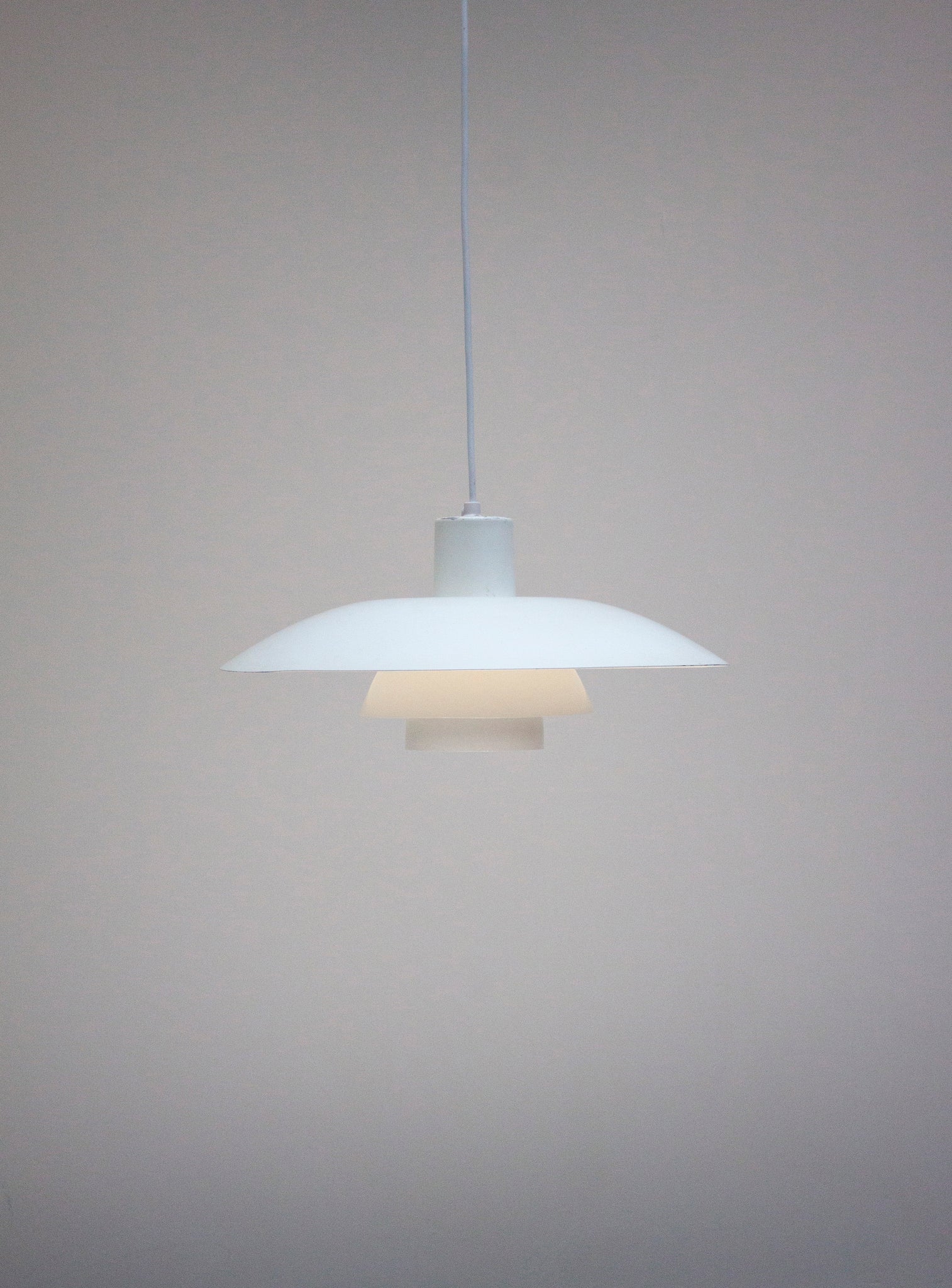 Louis Poulsen PH4/3 Pendant Lamp by Poul Henningsen (White)