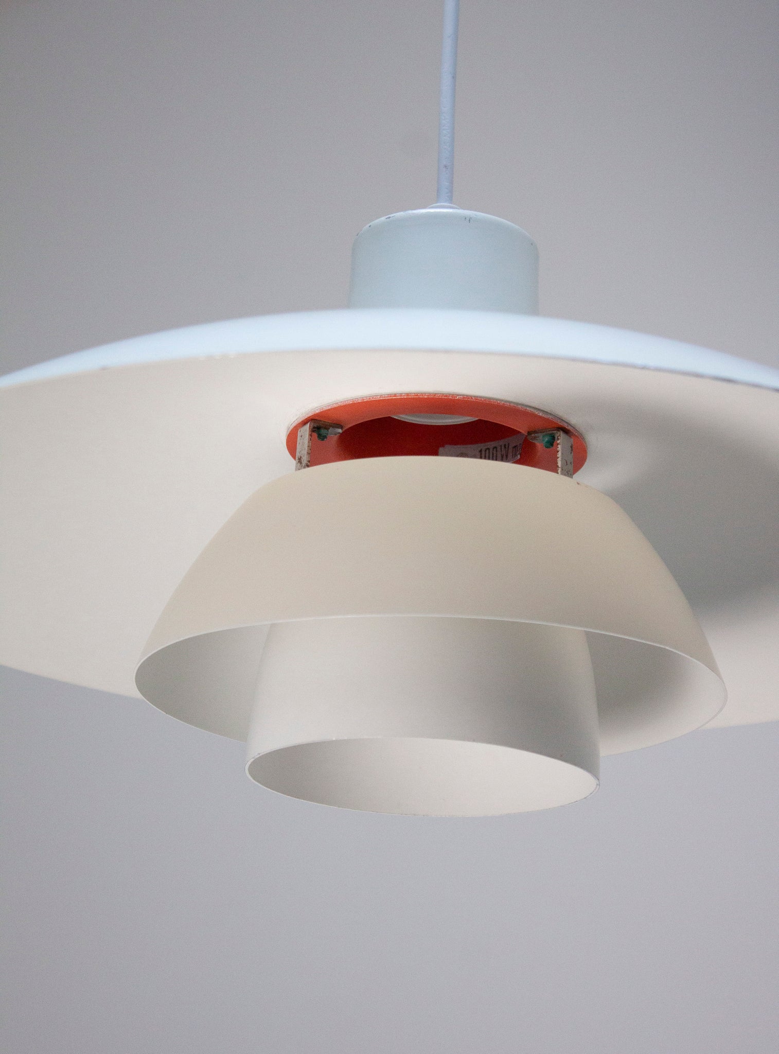 Louis Poulsen PH4/3 Pendant Lamp by Poul Henningsen (White)