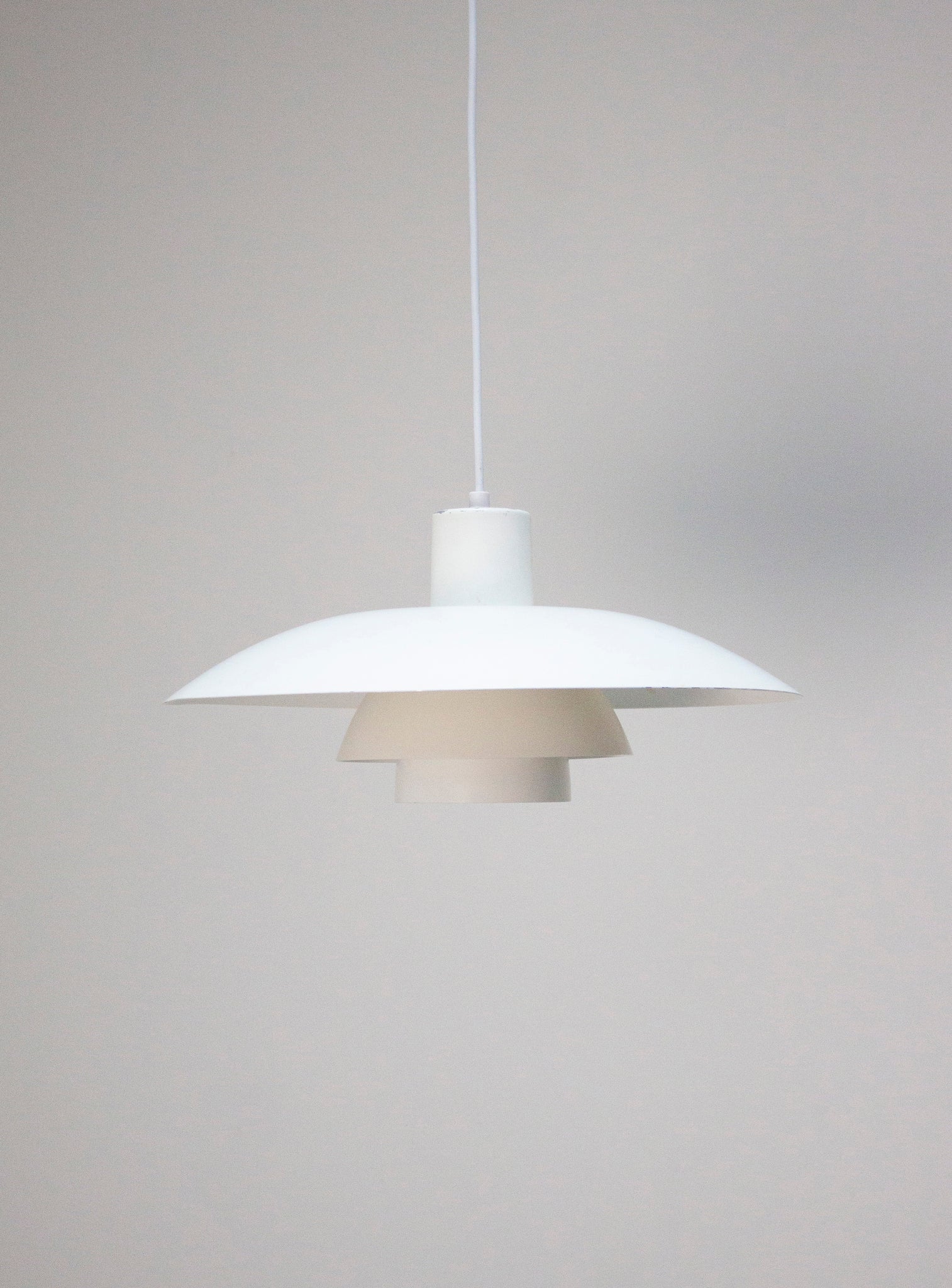 Louis Poulsen PH4/3 Pendant Lamp by Poul Henningsen (White)