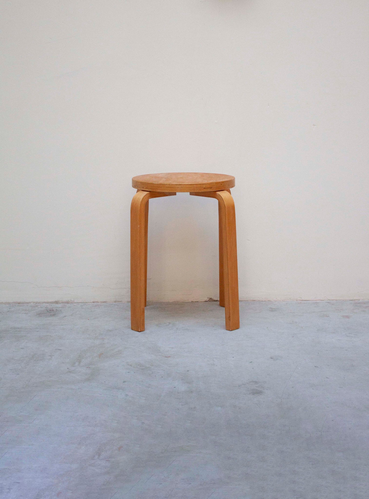 Plywood Stool in style of Alvar Aalto