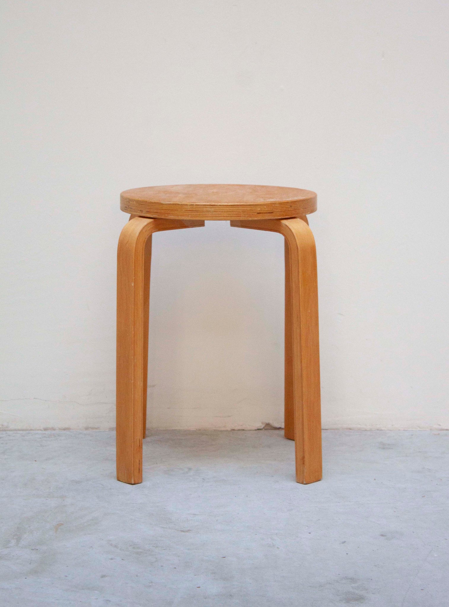 Plywood Stool in style of Alvar Aalto
