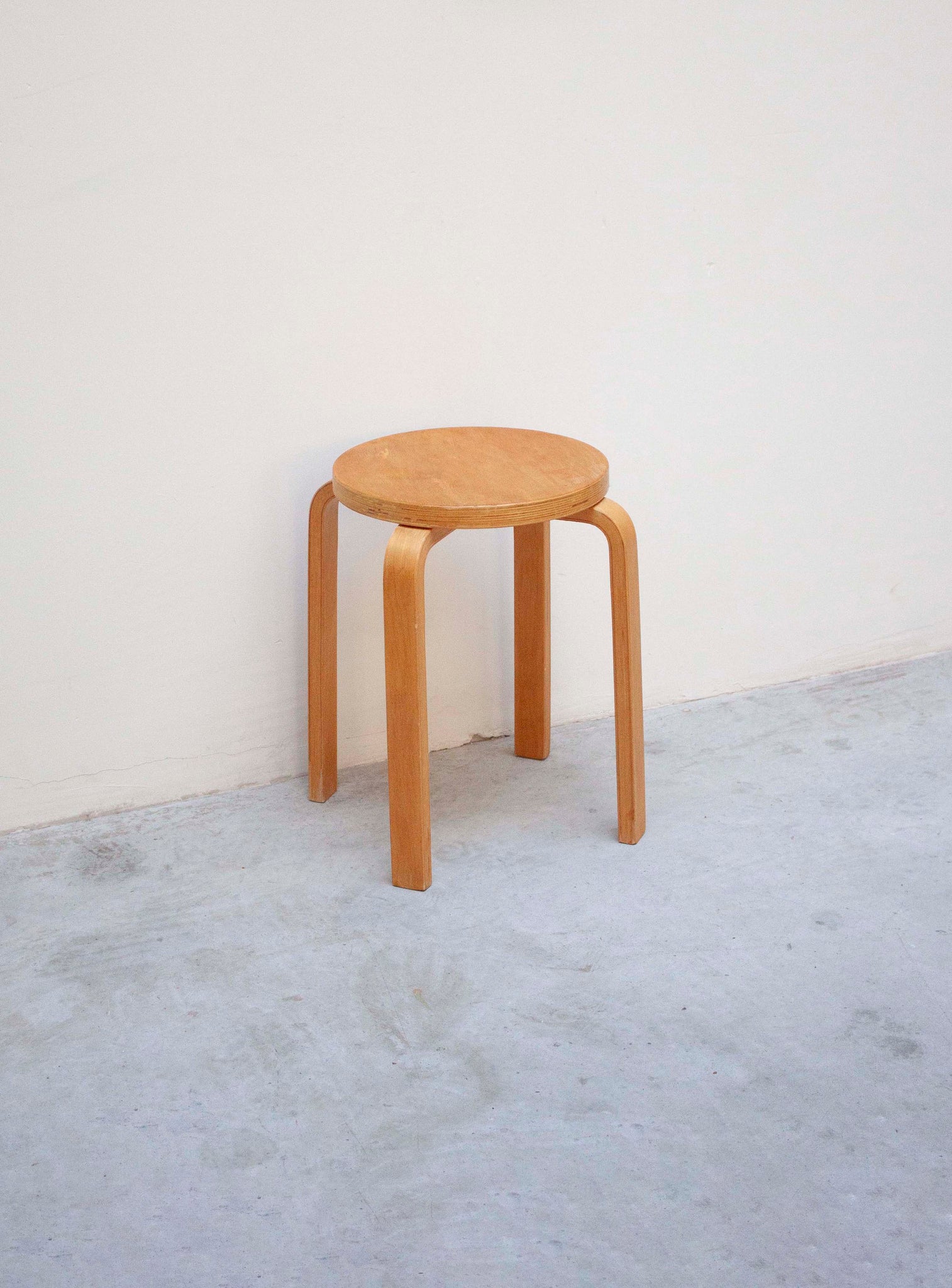 Plywood Stool in style of Alvar Aalto