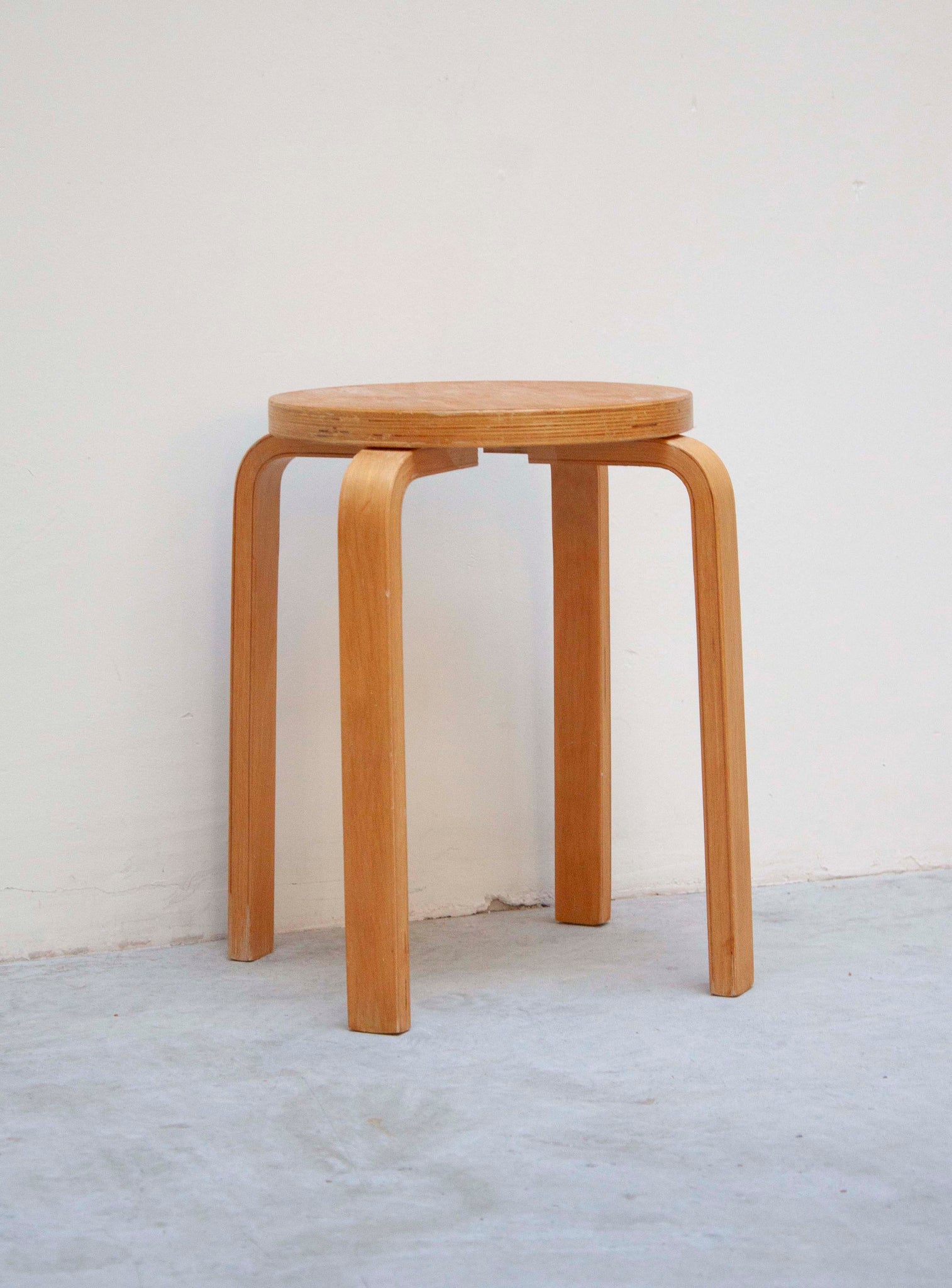 Plywood Stool in style of Alvar Aalto