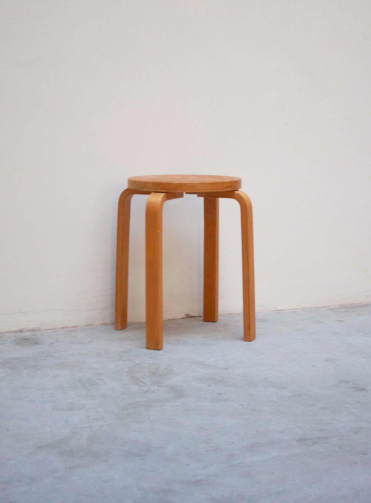 Plywood Stool in style of Alvar Aalto