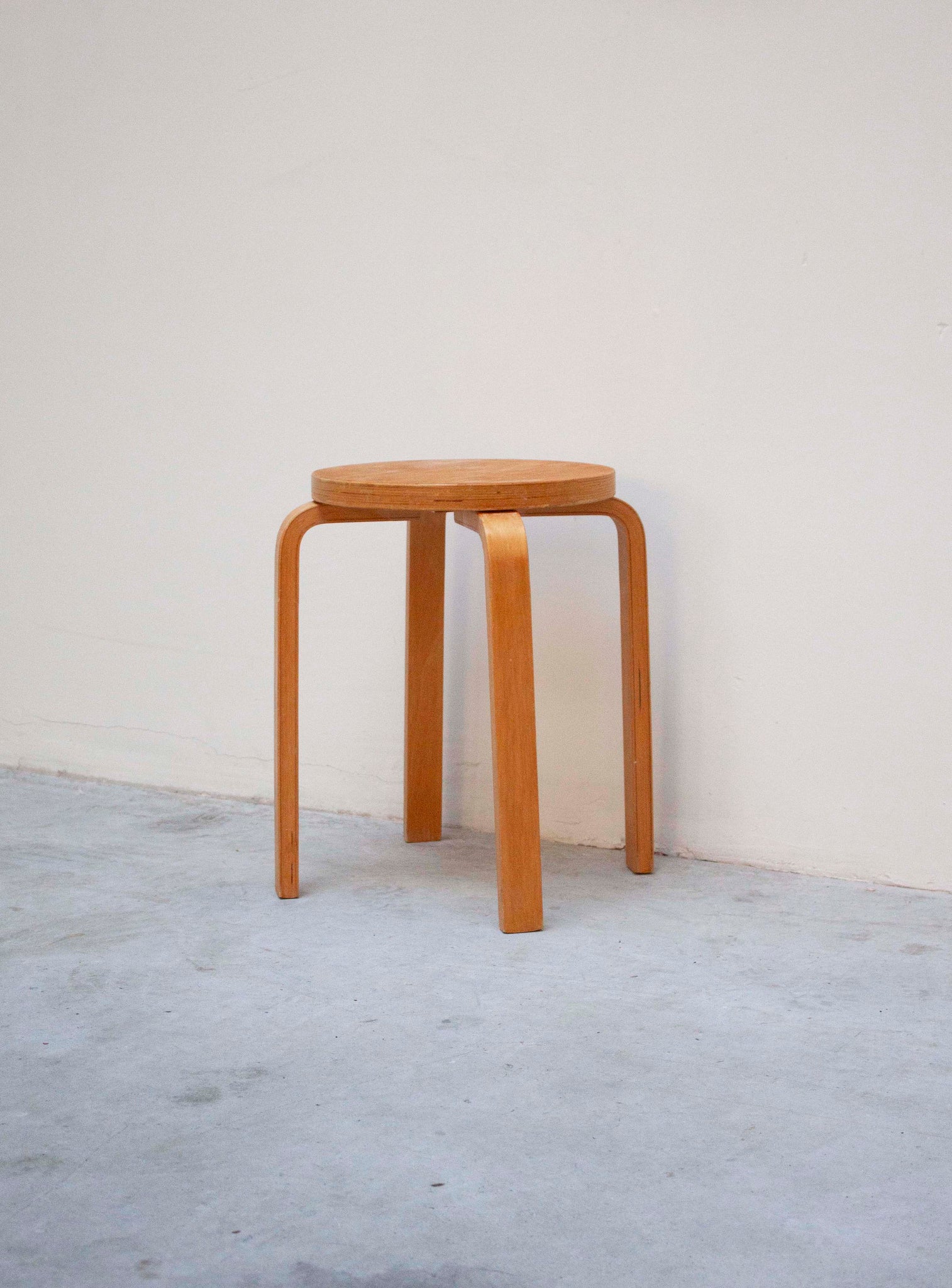 Plywood Stool in style of Alvar Aalto