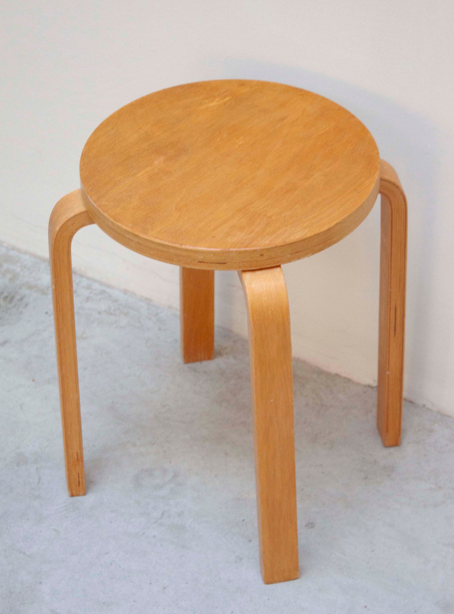 Plywood Stool in style of Alvar Aalto