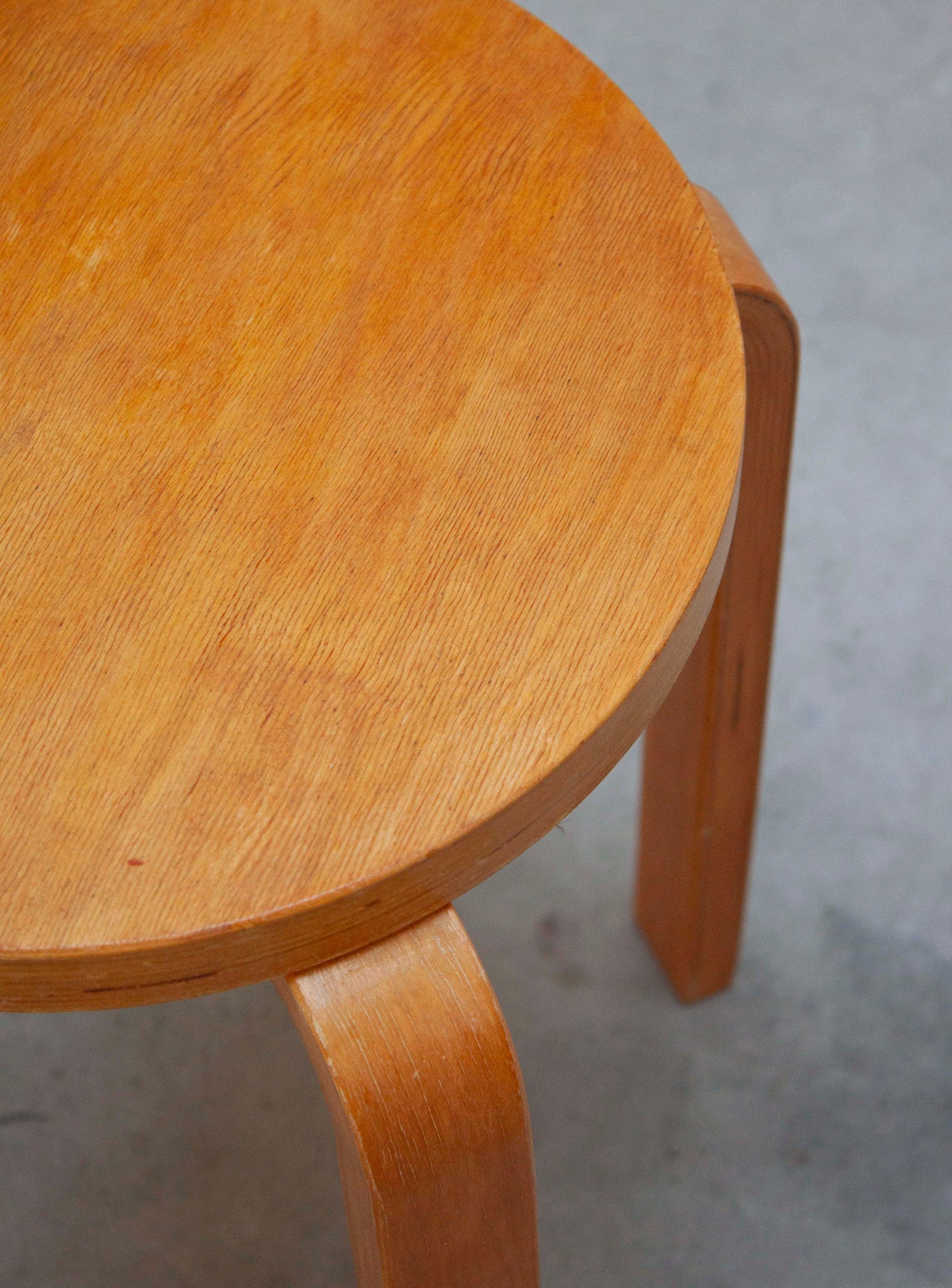 Plywood Stool in style of Alvar Aalto
