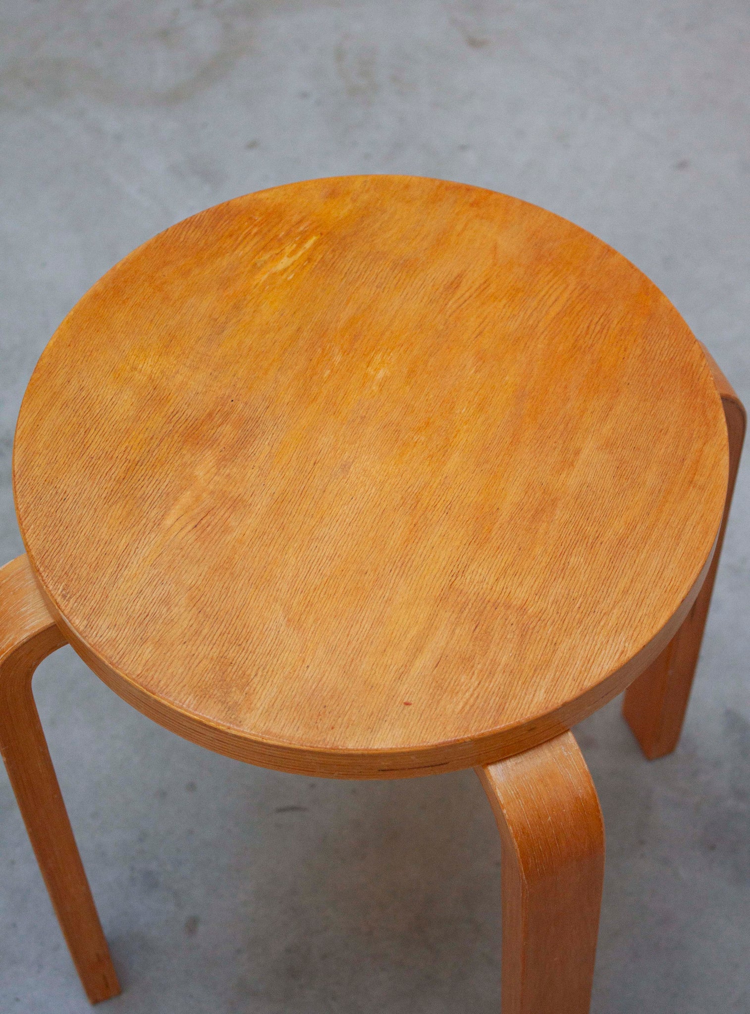Plywood Stool in style of Alvar Aalto