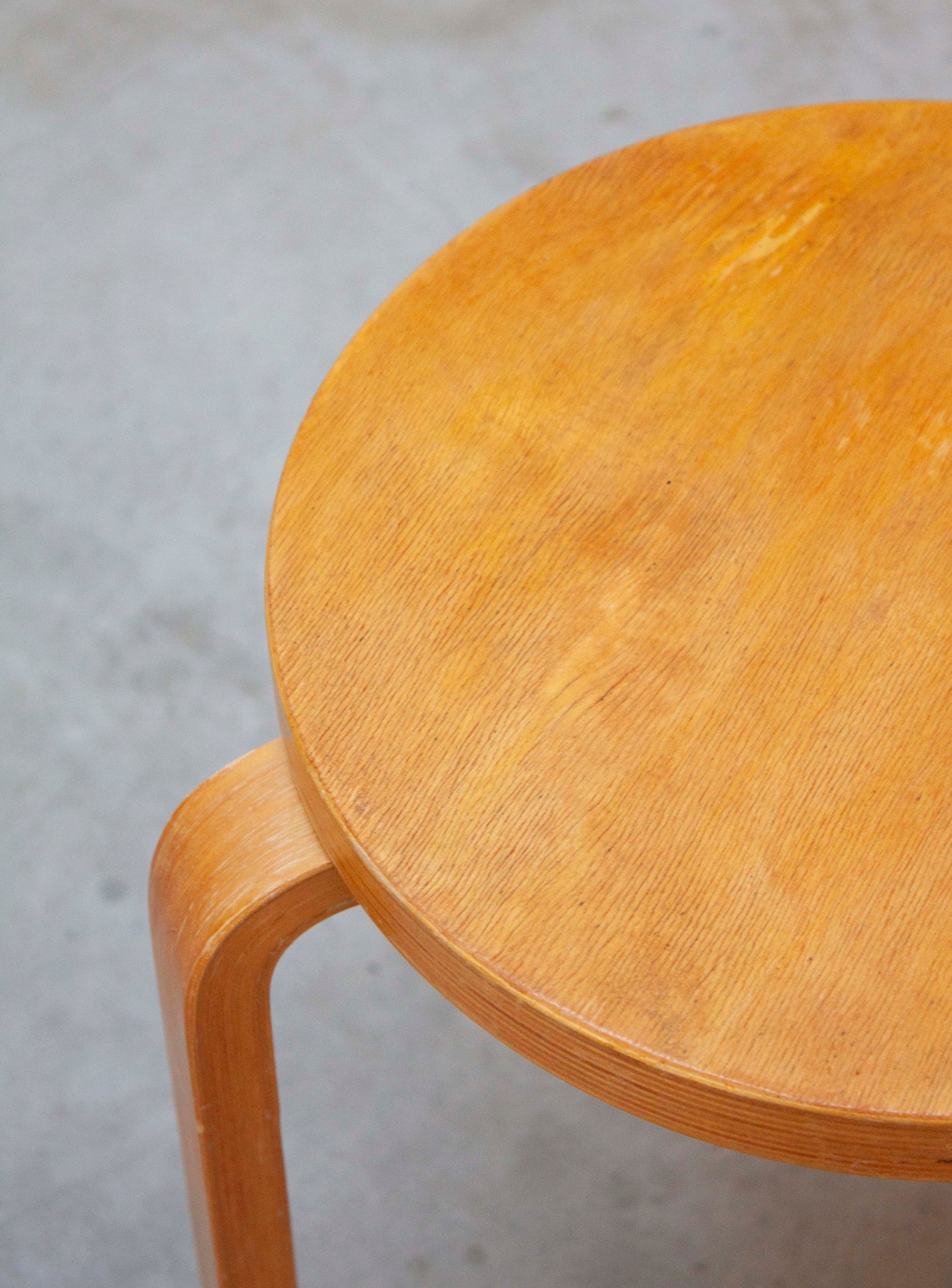 Plywood Stool in style of Alvar Aalto