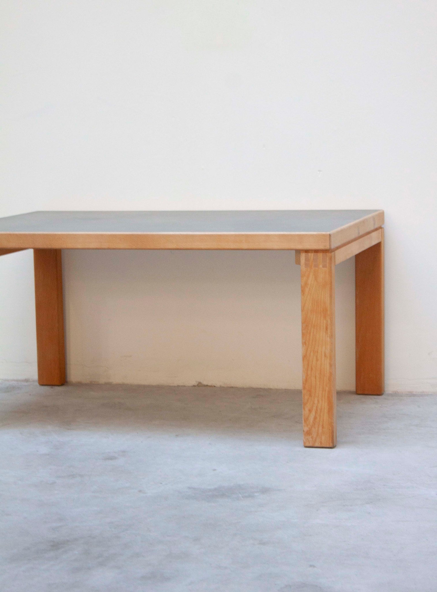 Danish Coffee Table with Grey Linoleum Table Top